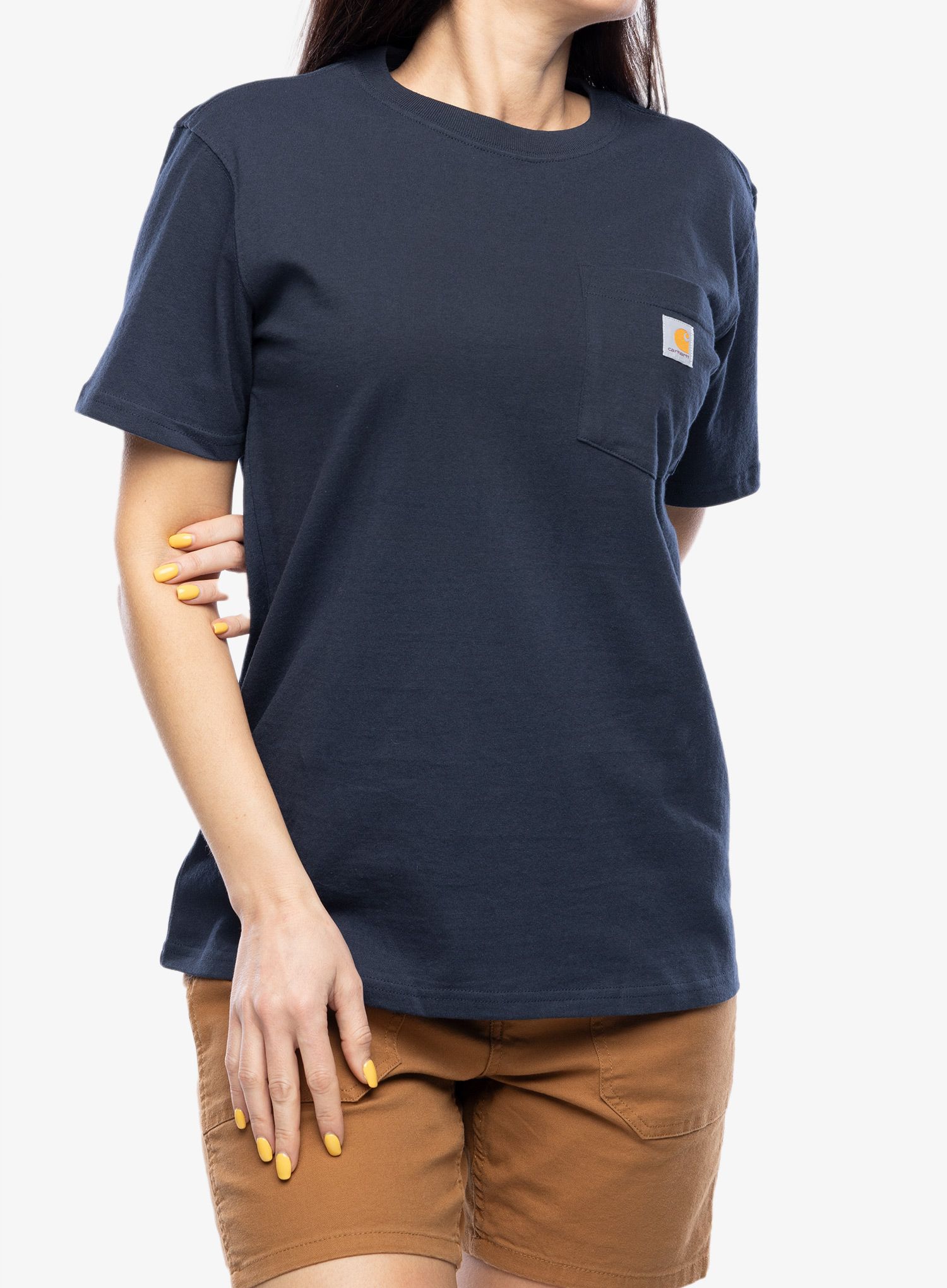Bavlněné tričko Carhartt Workwear Pocket S/S T-Shirt - navy