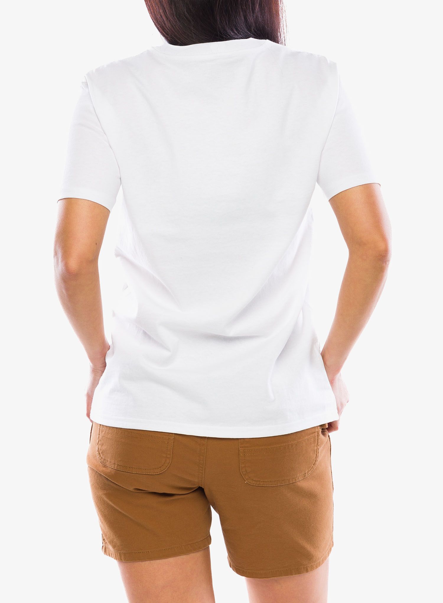Bavlněné tričko dámské Carhartt Workwear Pocket S/S T-Shirt - white