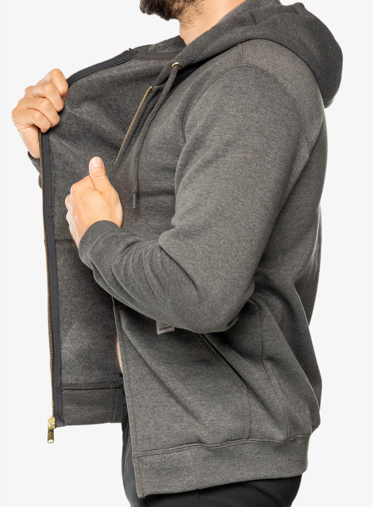 Rozepínací mikina Carhartt Zip Hooded Sweatshirt - carbon heather