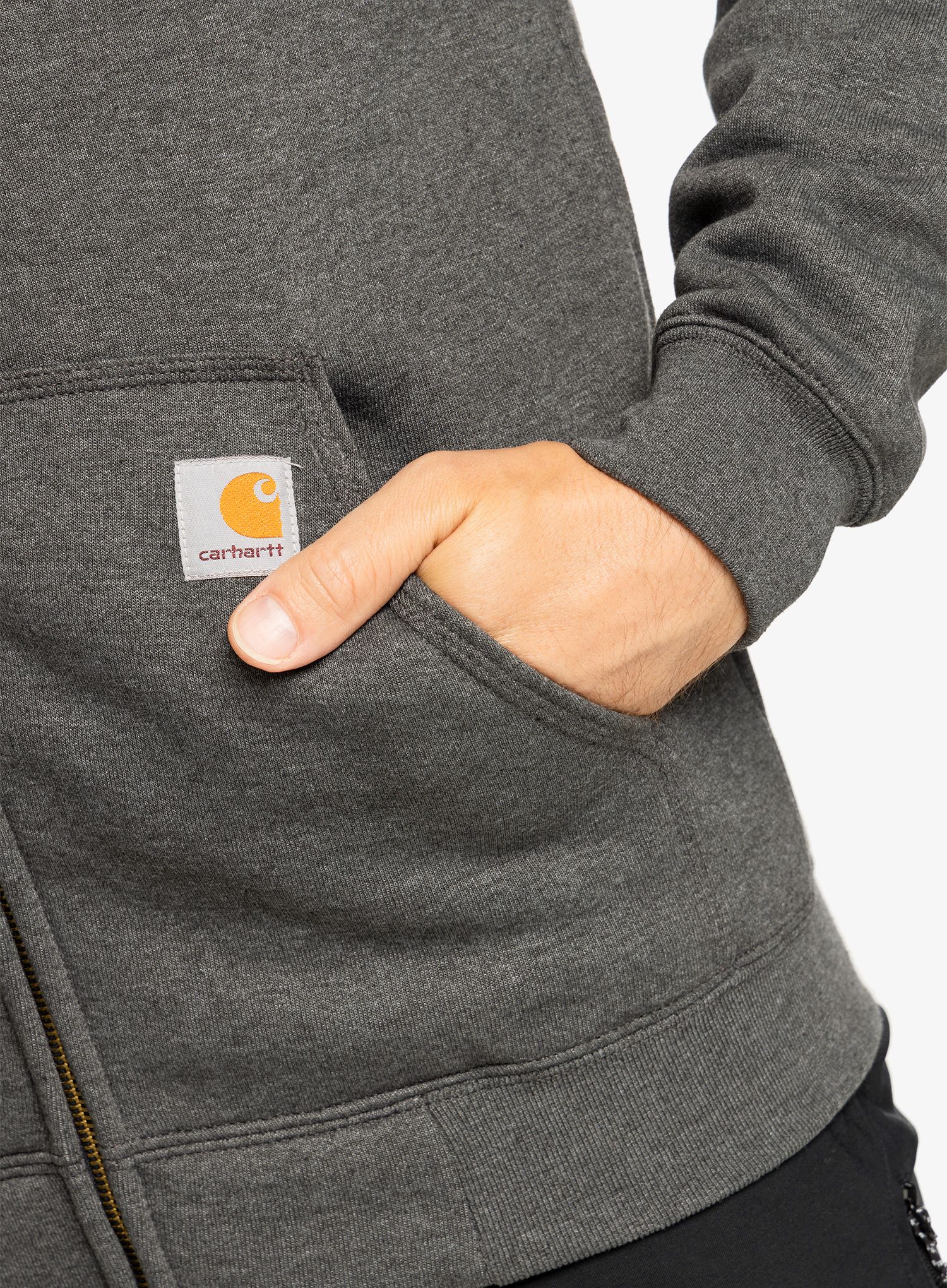 Rozepínací mikina Carhartt Zip Hooded Sweatshirt - carbon heather