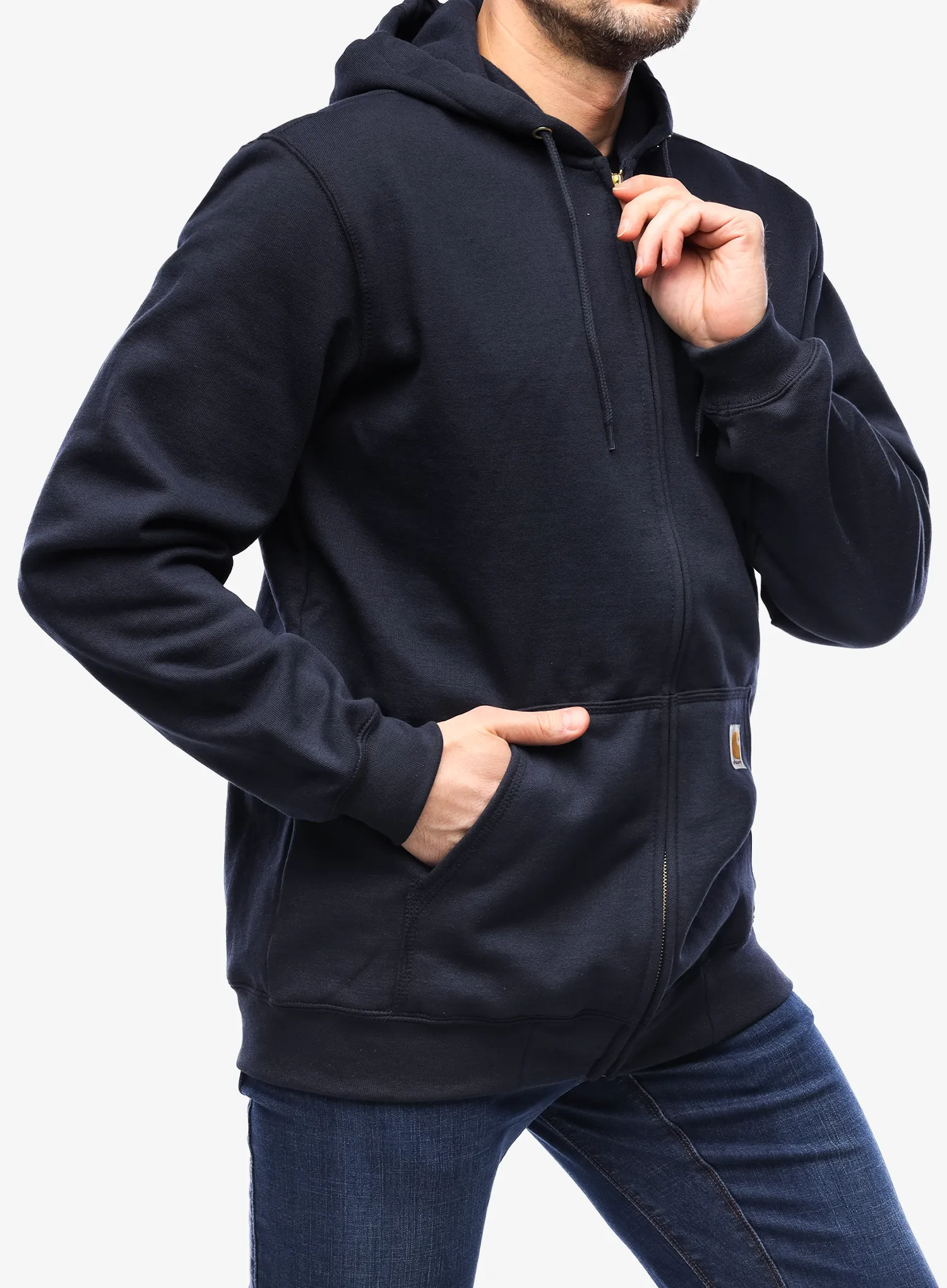 Rozepínací mikina Carhartt Zip Hooded Sweatshirt - new navy