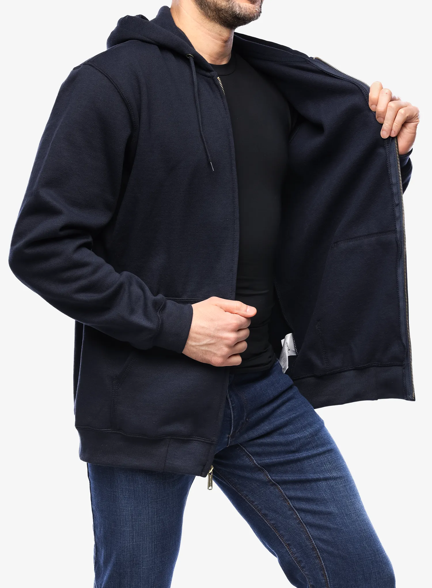 Rozepínací mikina Carhartt Zip Hooded Sweatshirt - new navy