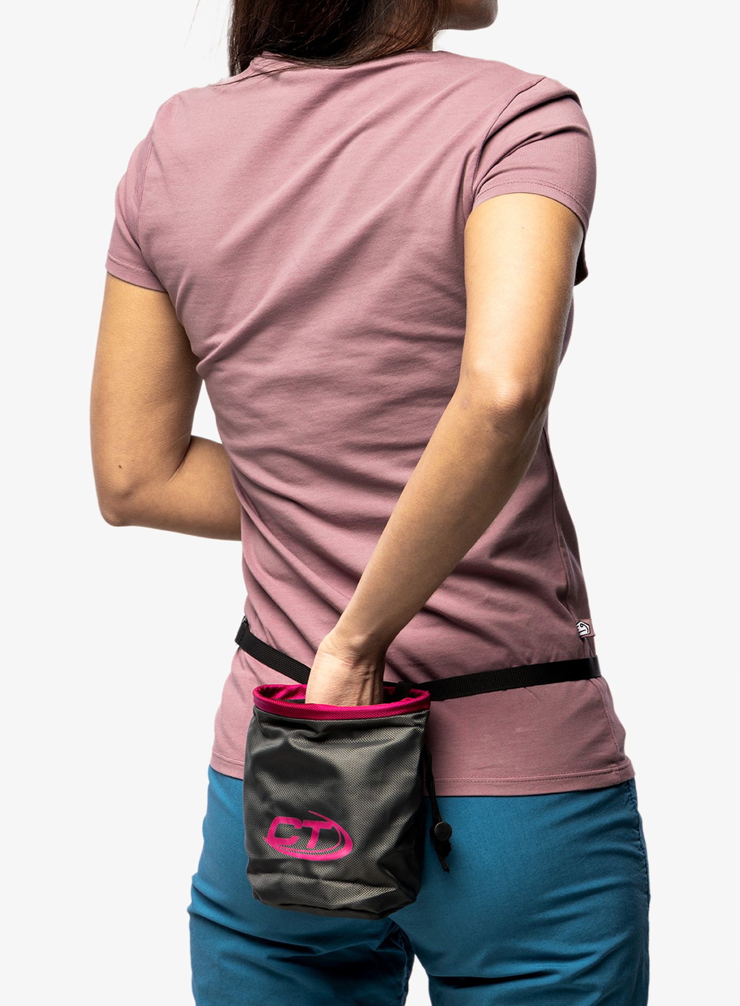 Pytlík na magnézium Climbing Technology/SKYLOTEC Cylinder - anthracite/cyclamen
