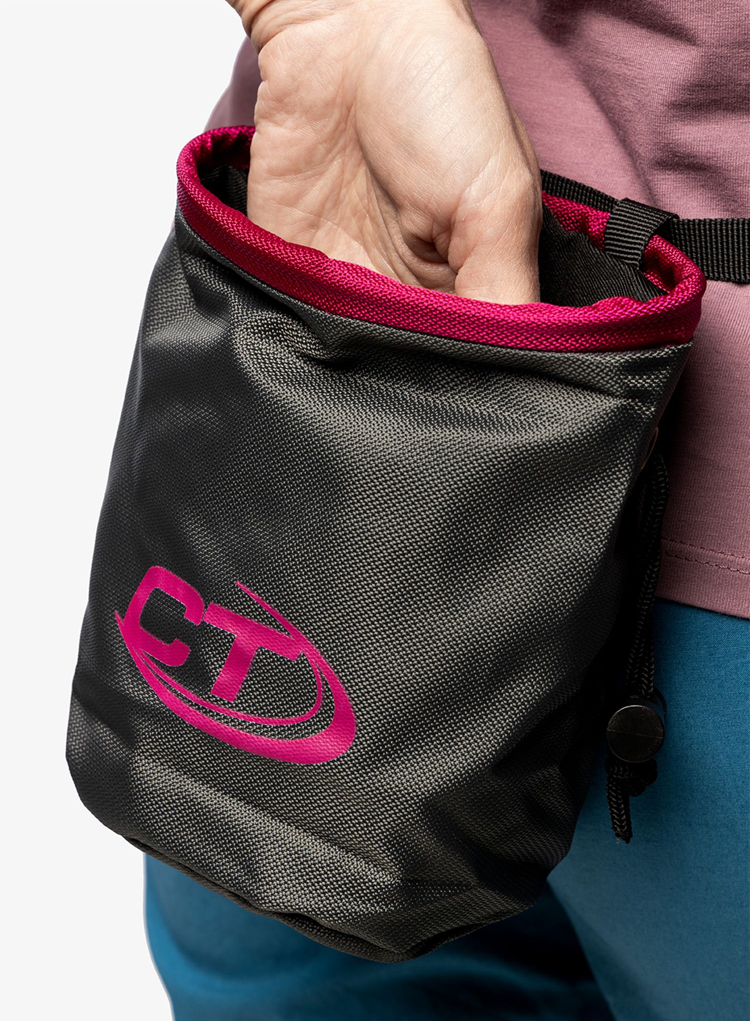 Pytlík na magnézium Climbing Technology/SKYLOTEC Cylinder - anthracite/cyclamen