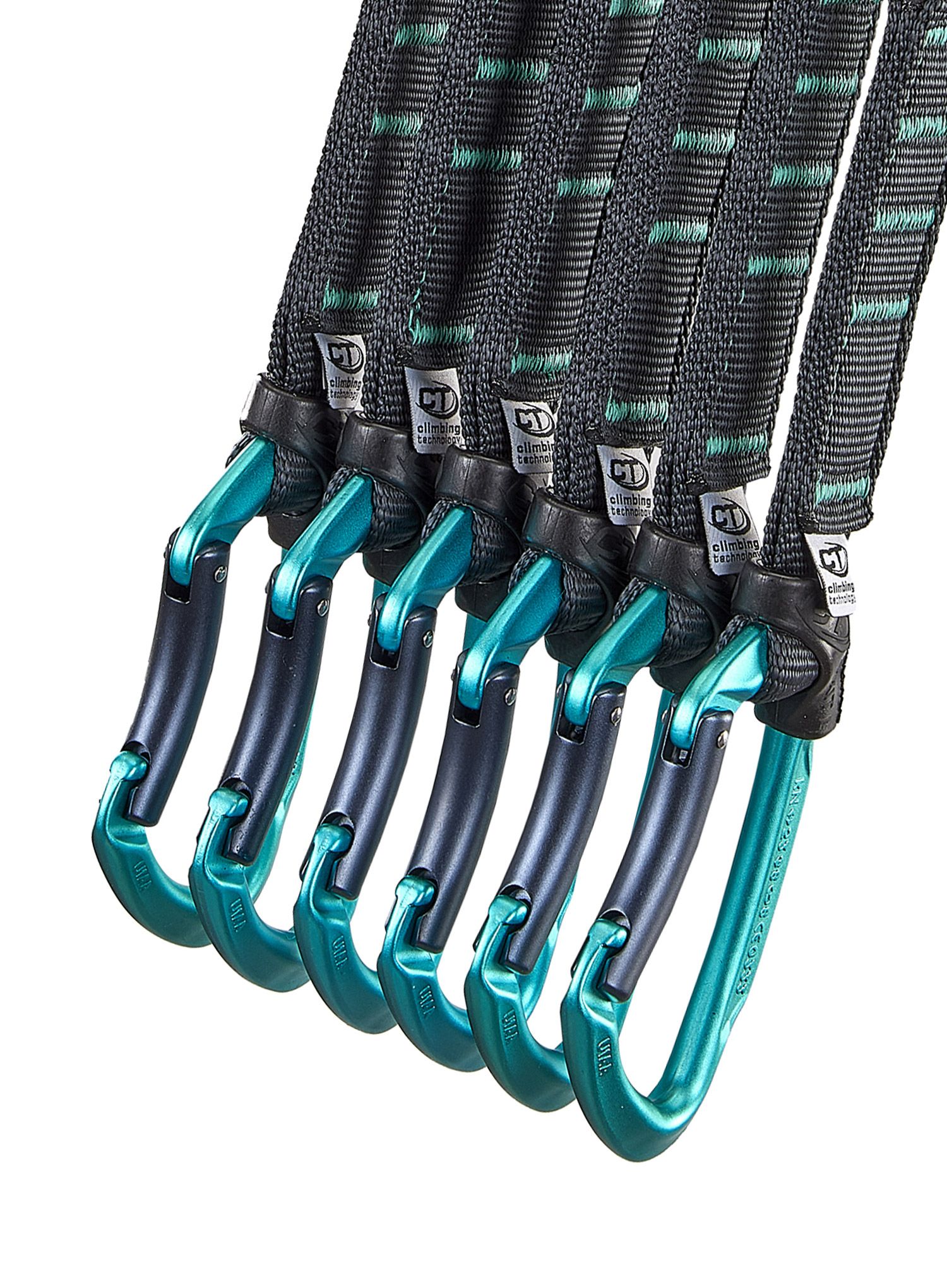 Lezecké expresky Climbing Technology/SKYLOTEC Lime Set NY Pro 17 cm 6-Pack - antracite/aquamarine