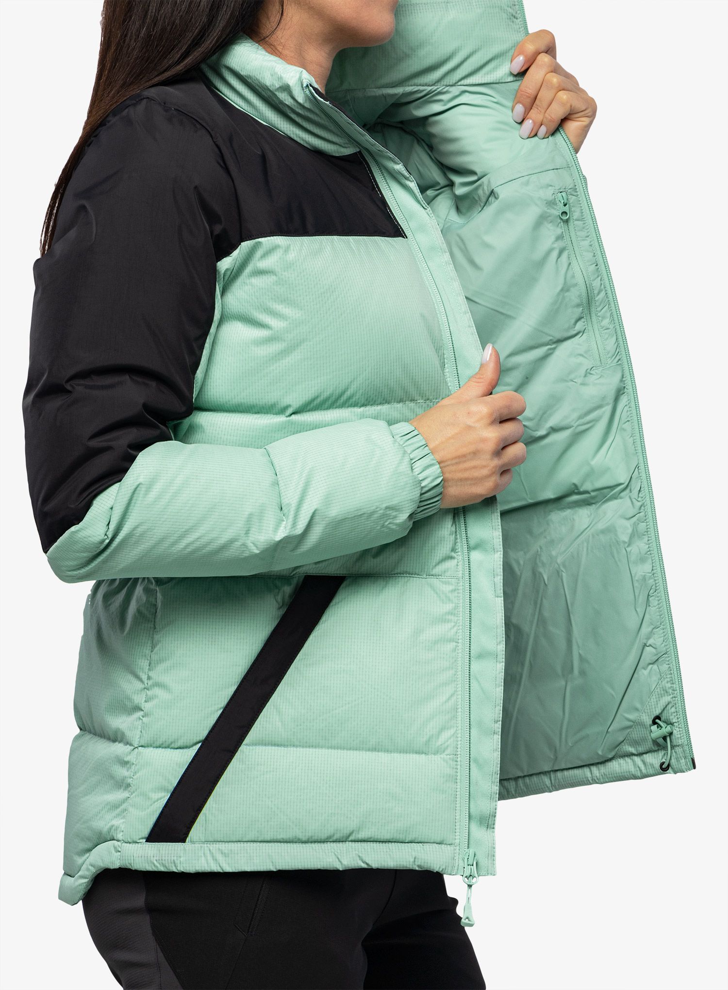 Dámská péřová bunda The North Face Diablo Down Jacket -  wasabi/black