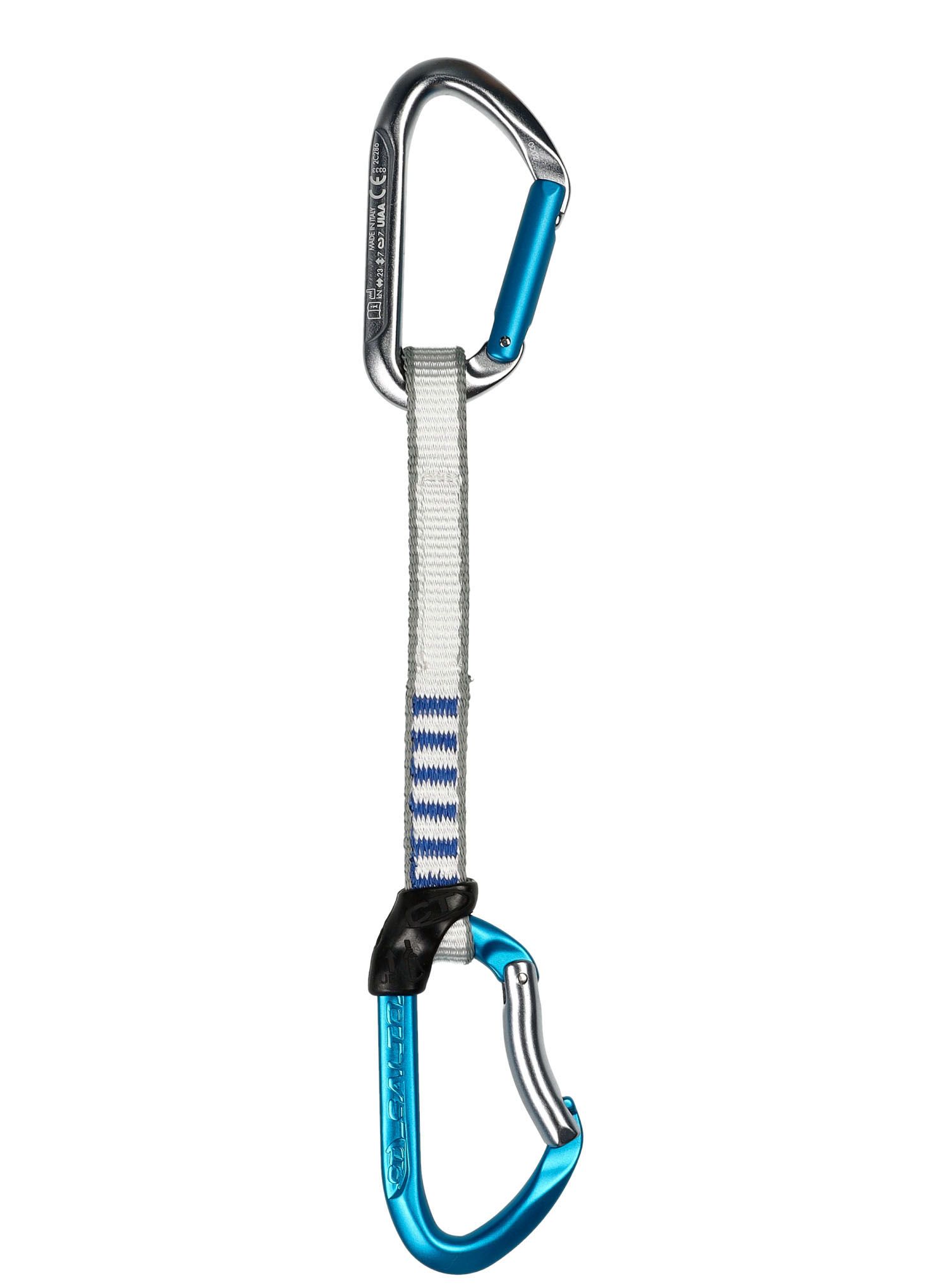 Lezecké expresky Climbing Technology/SKYLOTEC Salto Set NY 17 cm 6-Pack - titanium/electricblue