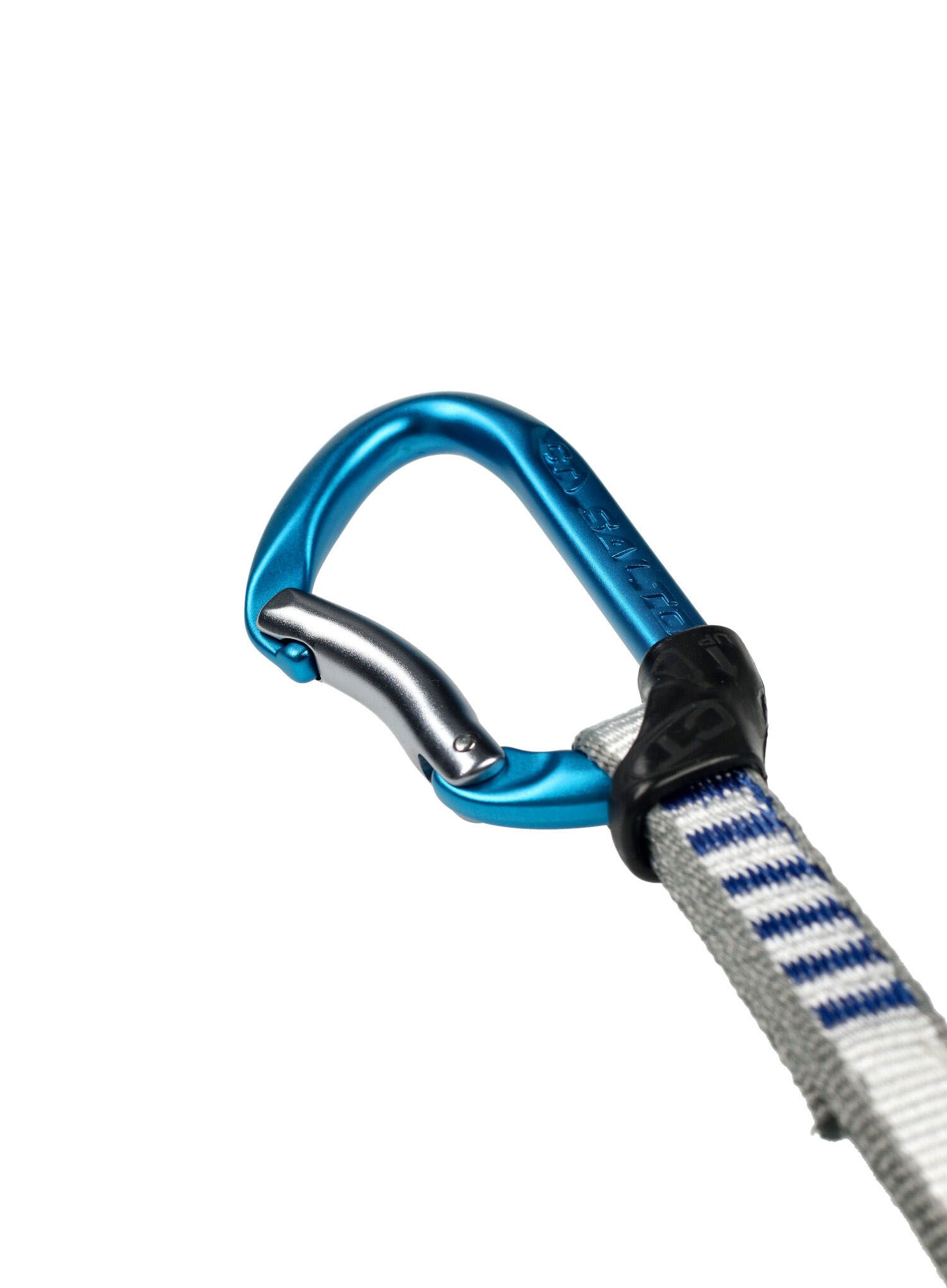 Lezecké expresky Climbing Technology/SKYLOTEC Salto Set NY 17 cm 6-Pack - titanium/electricblue