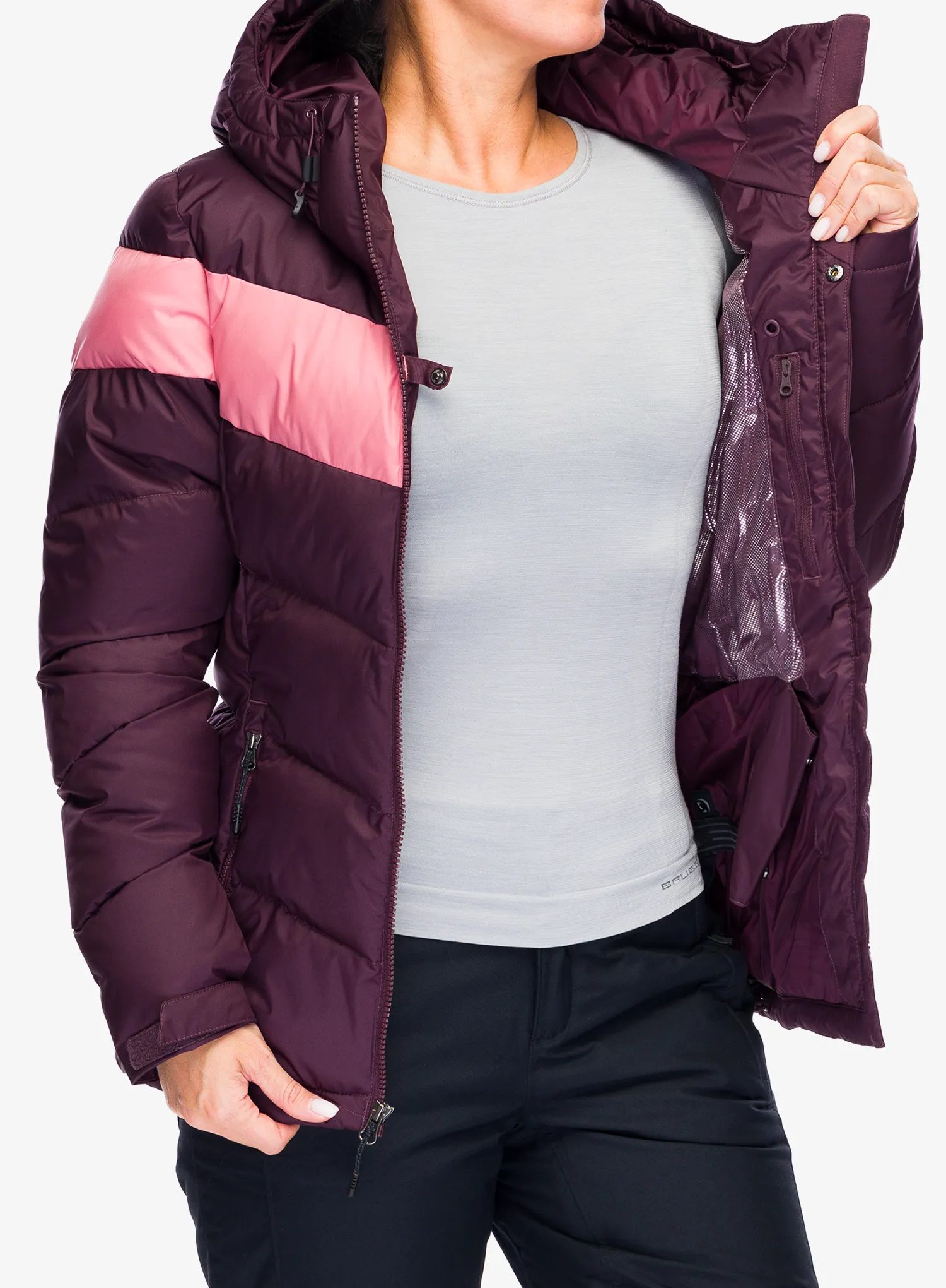 Zateplená bunda dámská Columbia Abbott Peak II Insulated Jacket - moonvista/pink agave