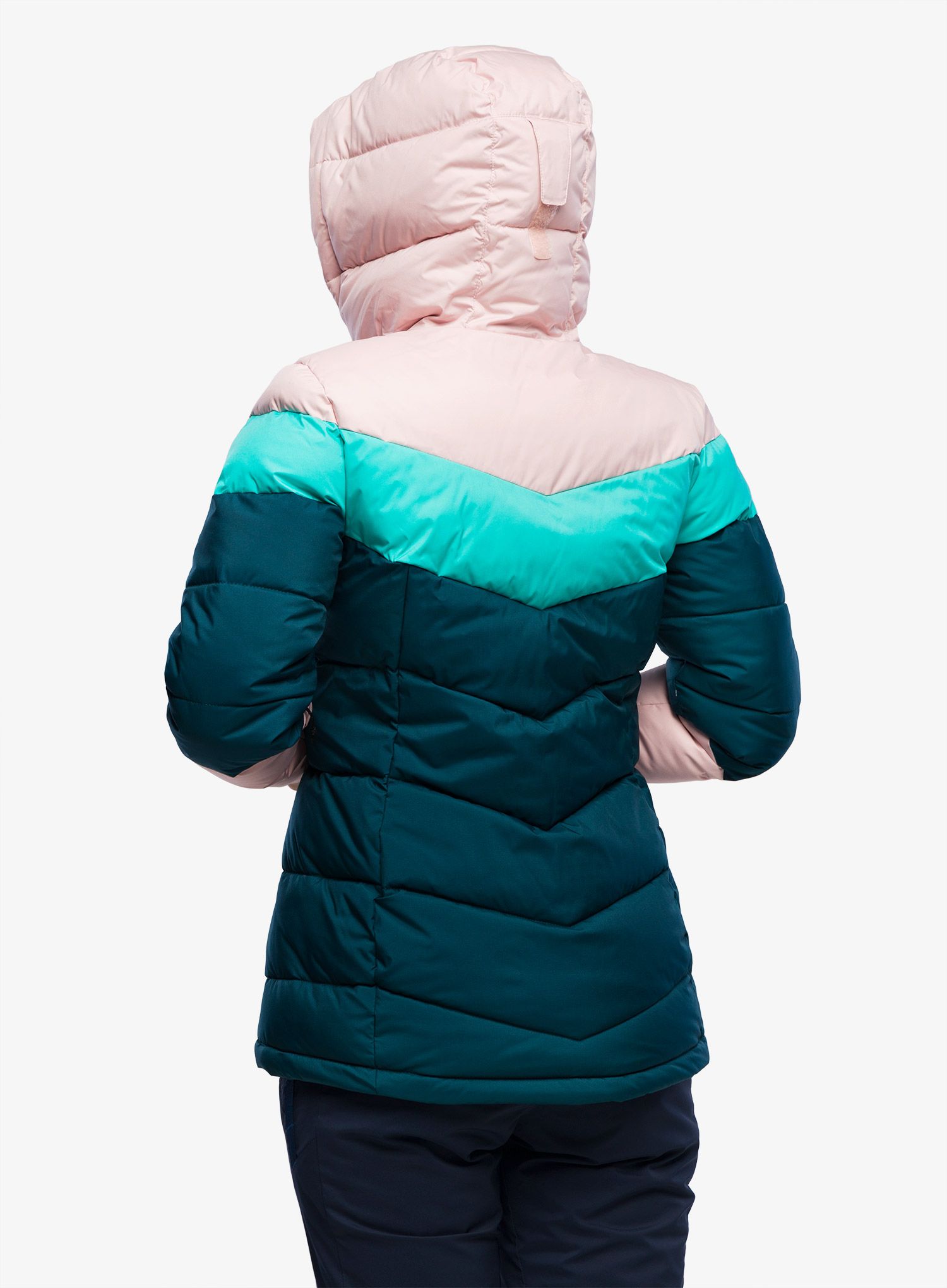 Dámská lyžařská bunda Columbia Abbott Peak Insulated Jacket - night wave/dusty pink/aqua