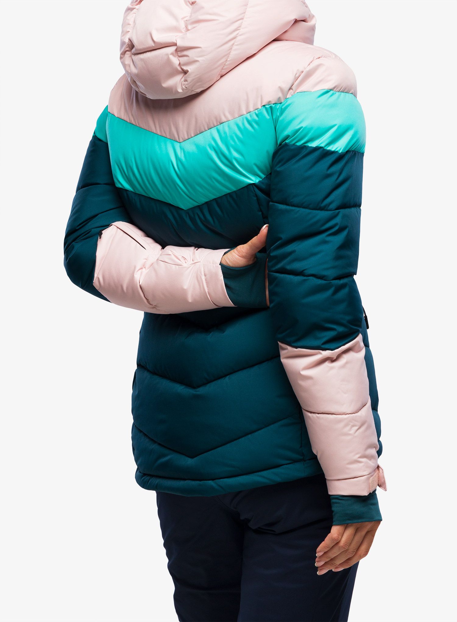 Dámská lyžařská bunda Columbia Abbott Peak Insulated Jacket - night wave/dusty pink/aqua