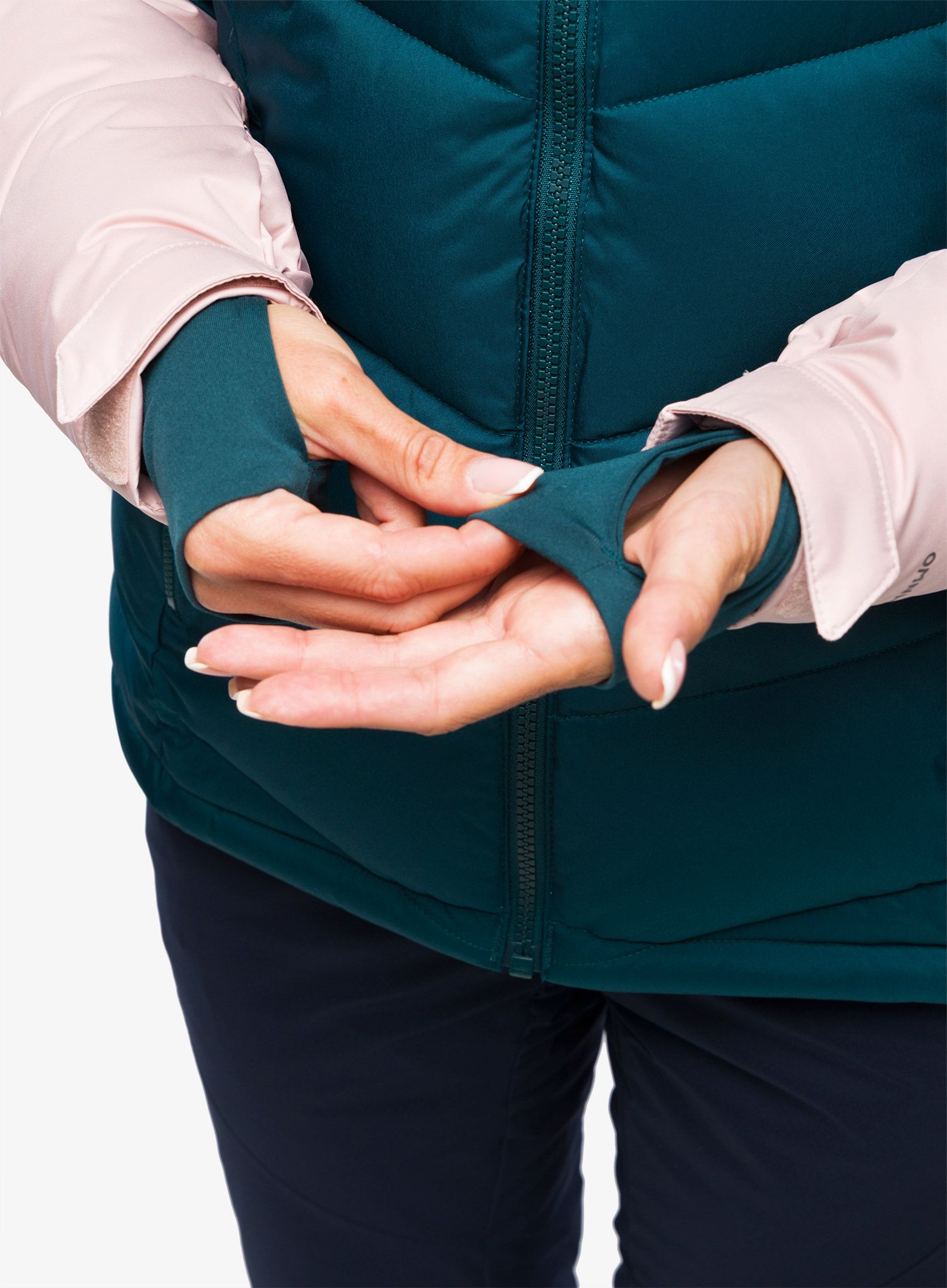 Dámská lyžařská bunda Columbia Abbott Peak Insulated Jacket - night wave/dusty pink/aqua