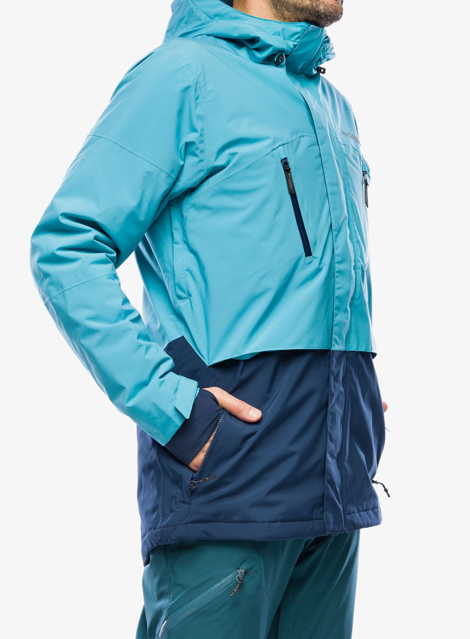 Lyžařská bunda Columbia Aerial Ascender II Jacket - collegiate navy/shasta