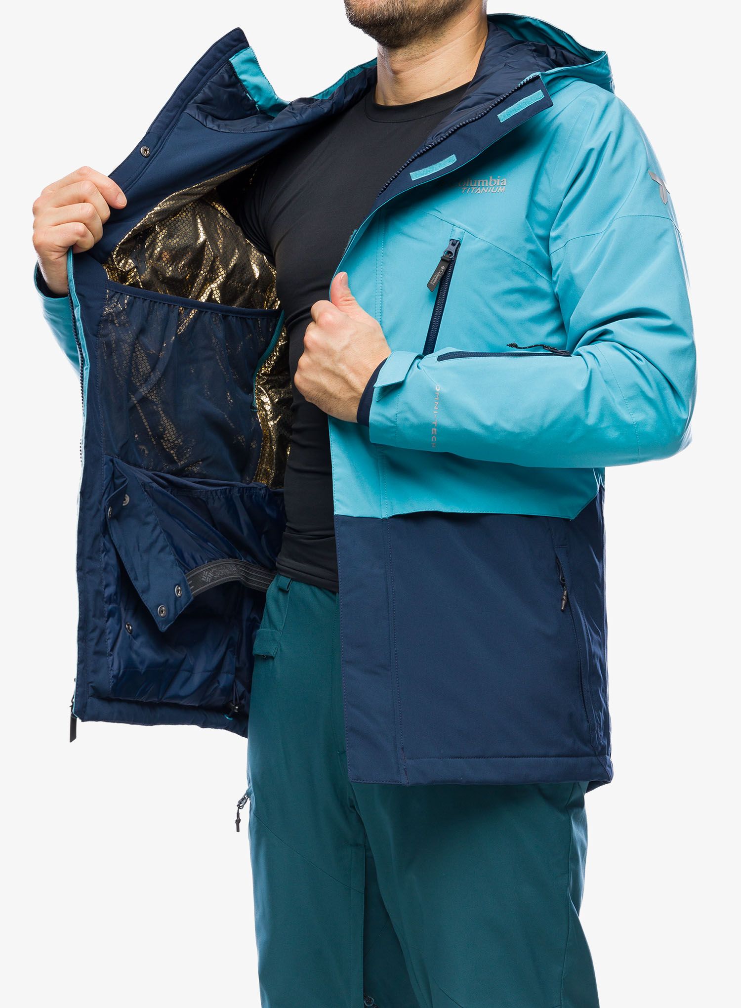 Lyžařská bunda Columbia Aerial Ascender II Jacket - collegiate navy/shasta