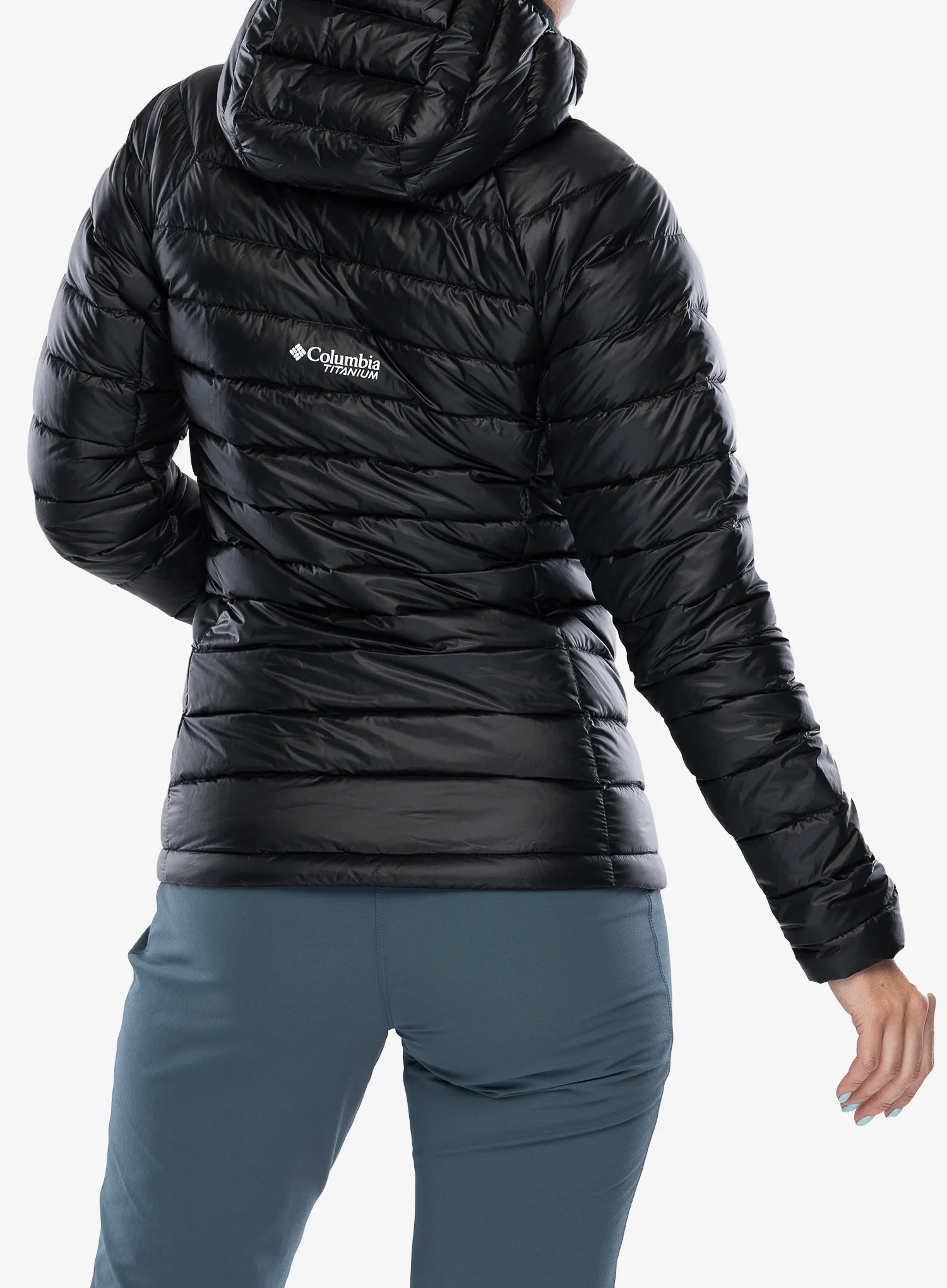 Dámská péřová bunda Columbia Arctic Crest Down Hooded Jacket - black
