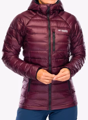 Dámská péřová bunda Columbia Arctic Crest Down Hooded Jacket - moonvista