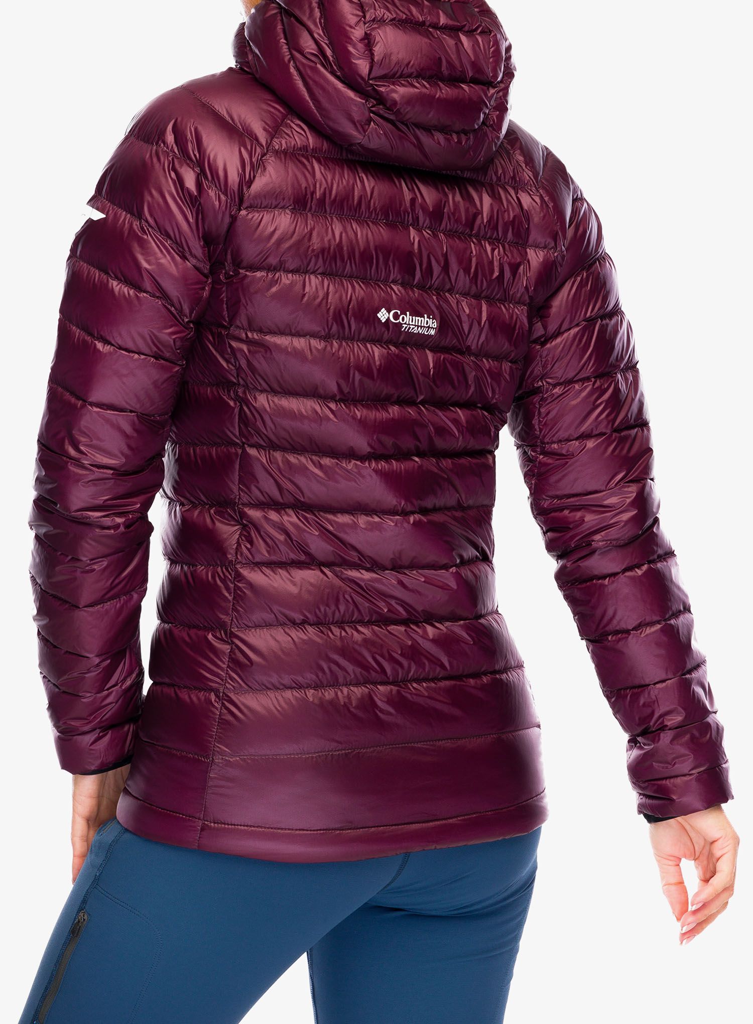 Dámská péřová bunda Columbia Arctic Crest Down Hooded Jacket - moonvista