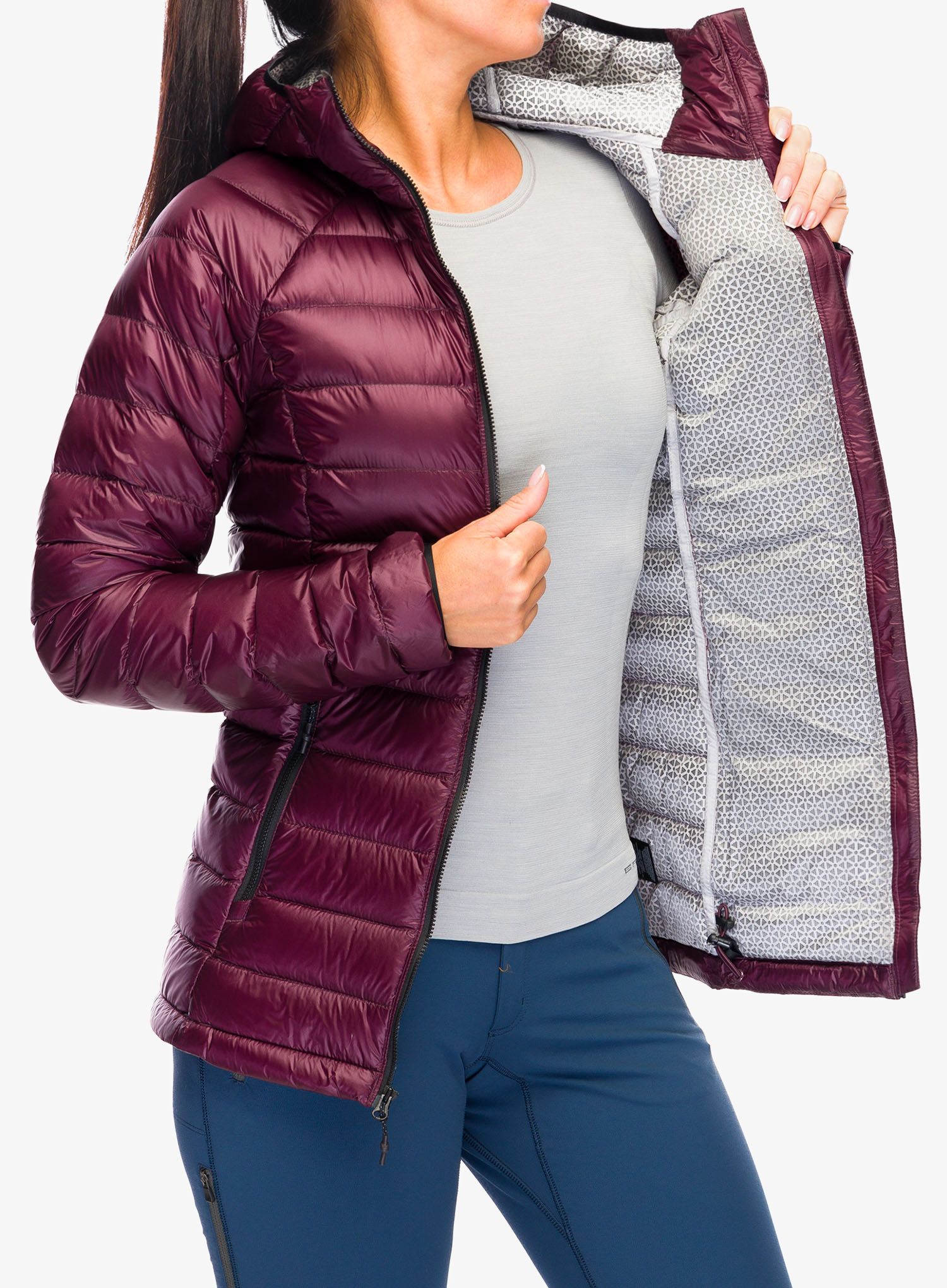 Dámská péřová bunda Columbia Arctic Crest Down Hooded Jacket - moonvista
