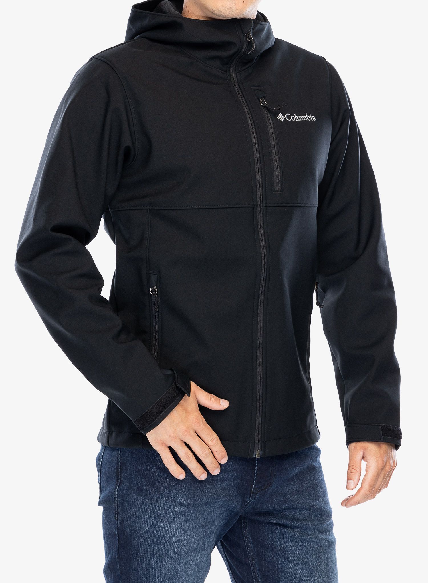 Softshellová bunda Columbia Ascender II Hooded Softshell Jacket - black