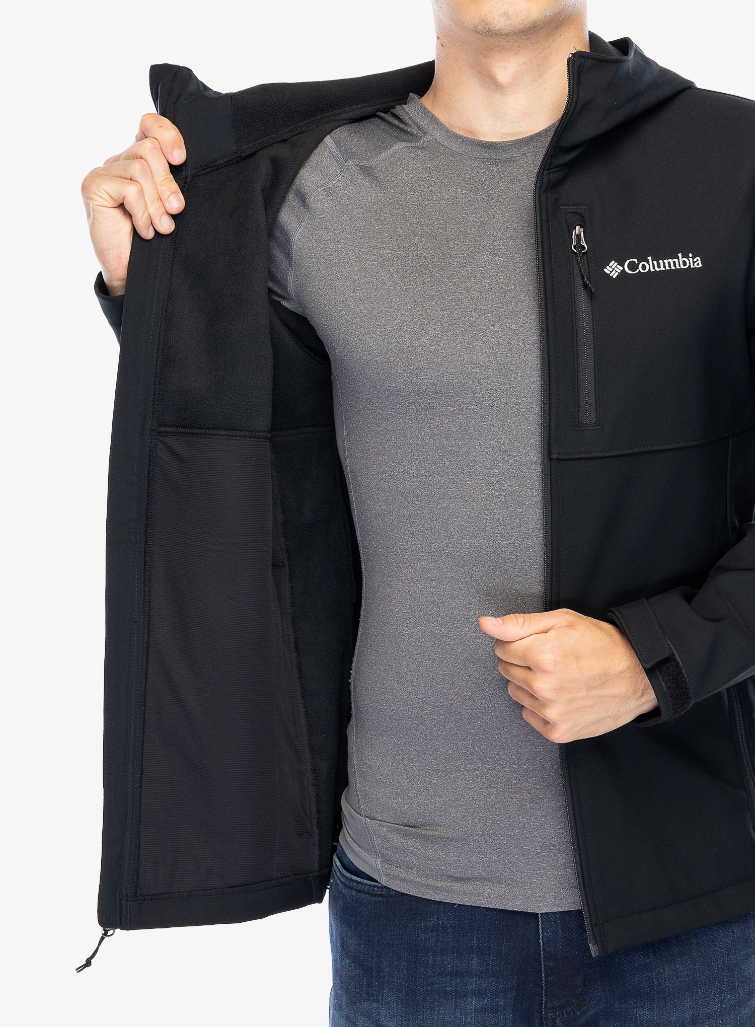 Softshellová bunda Columbia Ascender II Hooded Softshell Jacket - black