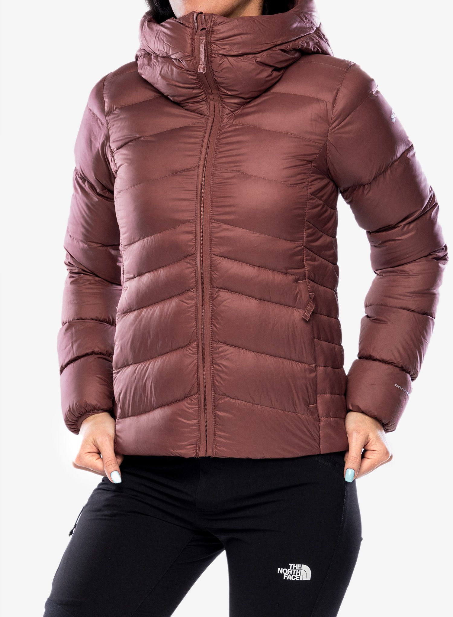 Dámská péřová bunda Columbia Autumn Park Down Hooded Jacket - beetroot