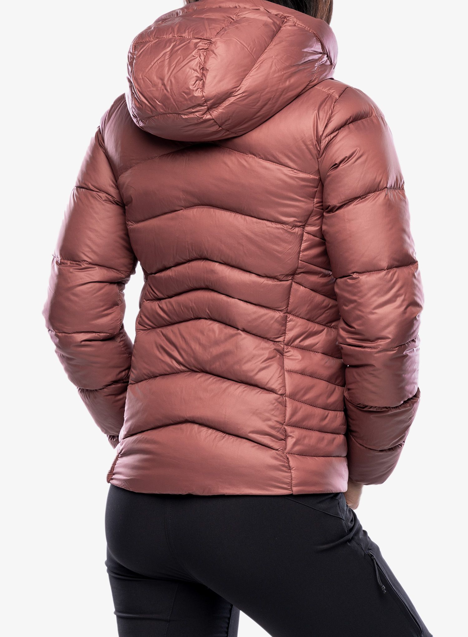 Dámská péřová bunda Columbia Autumn Park Down Hooded Jacket - beetroot