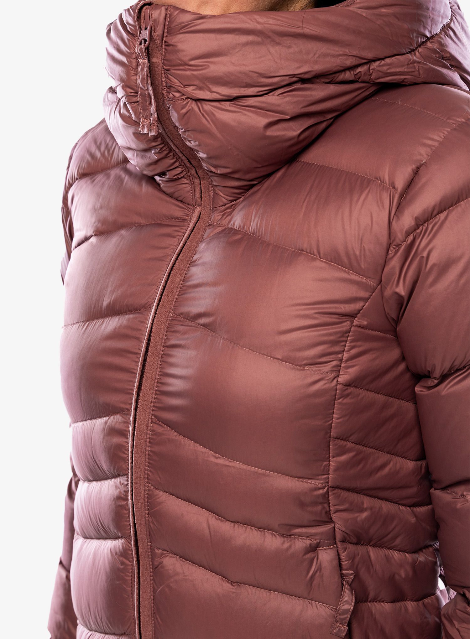 Dámská péřová bunda Columbia Autumn Park Down Hooded Jacket - beetroot