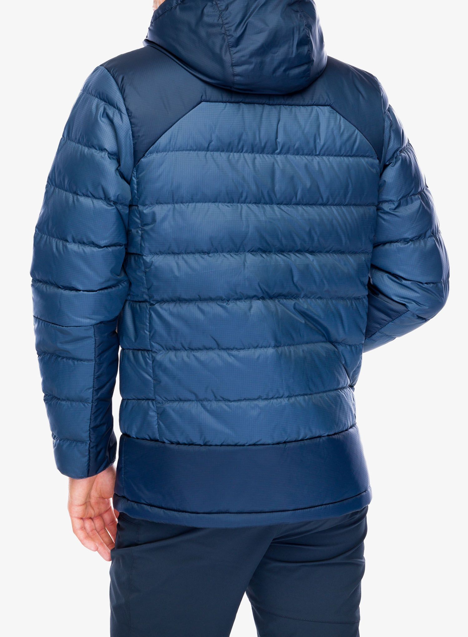 Péřová bunda Columbia Autumn Park Down Hooded Jacket - dark mountain/collegiate navy