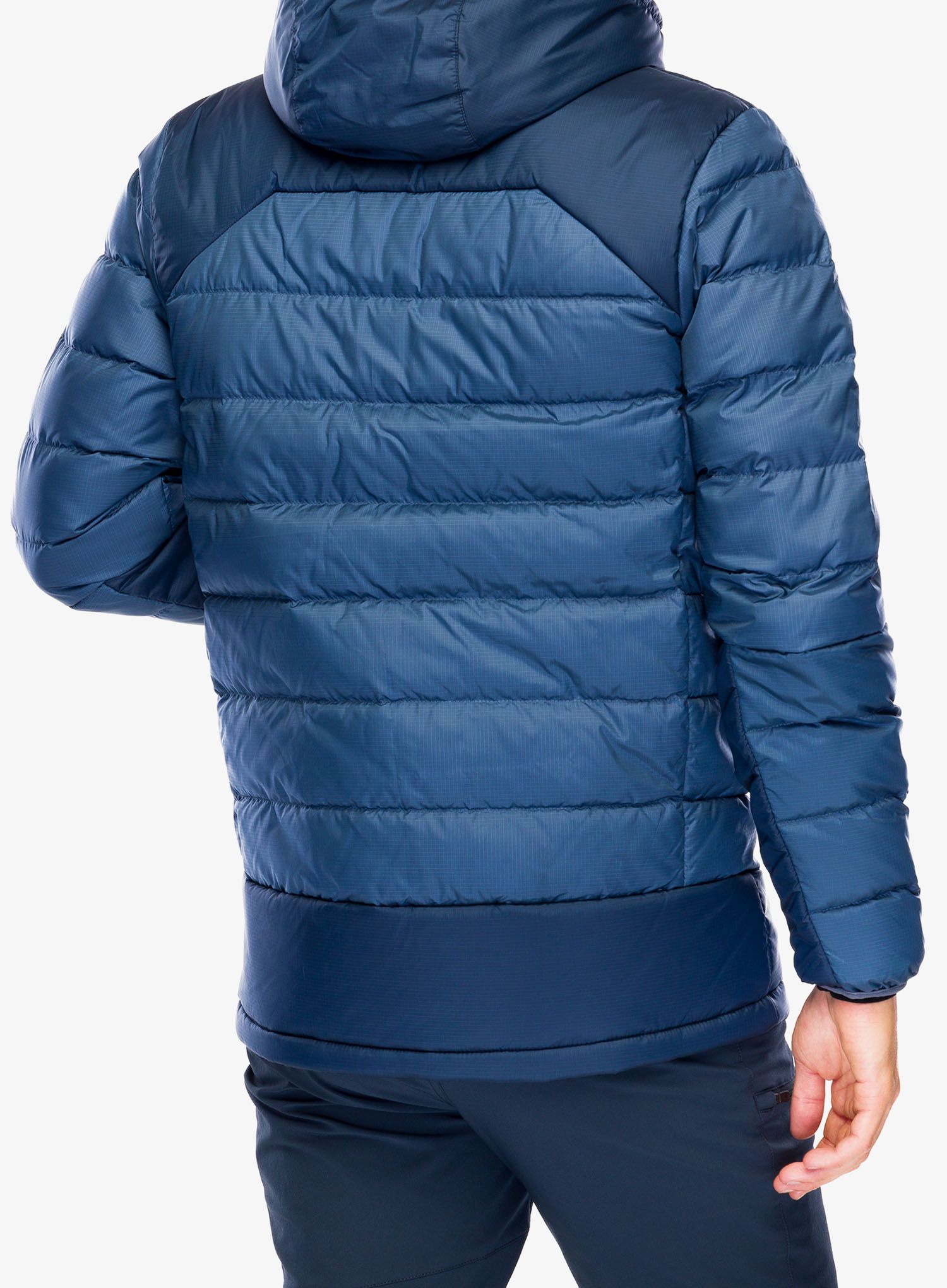 Péřová bunda Columbia Autumn Park Down Hooded Jacket - dark mountain/collegiate navy