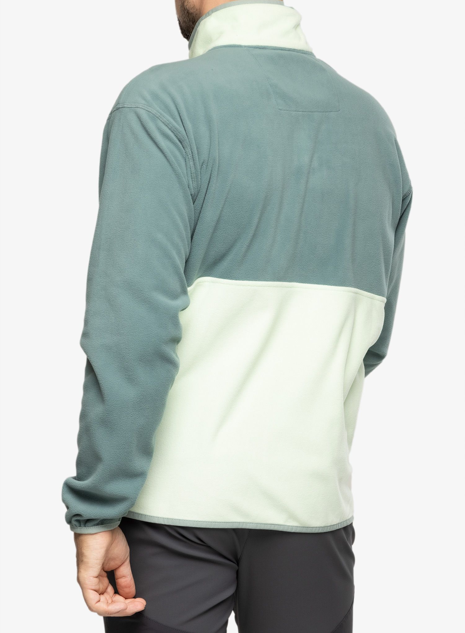 Fleece mikina Columbia Back Bowl™ Fleece Lightweight - metal/ice green/niagara