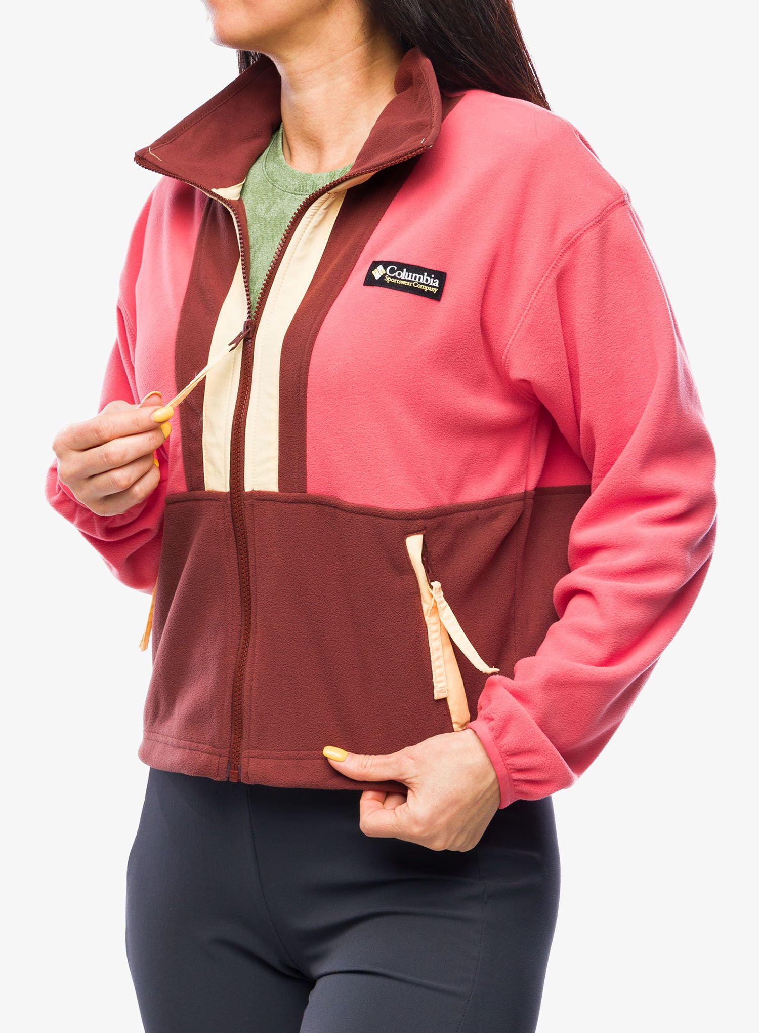 Fleece mikina dámská Columbia Back Bowl Fleece - juicy/spice/sunkissed