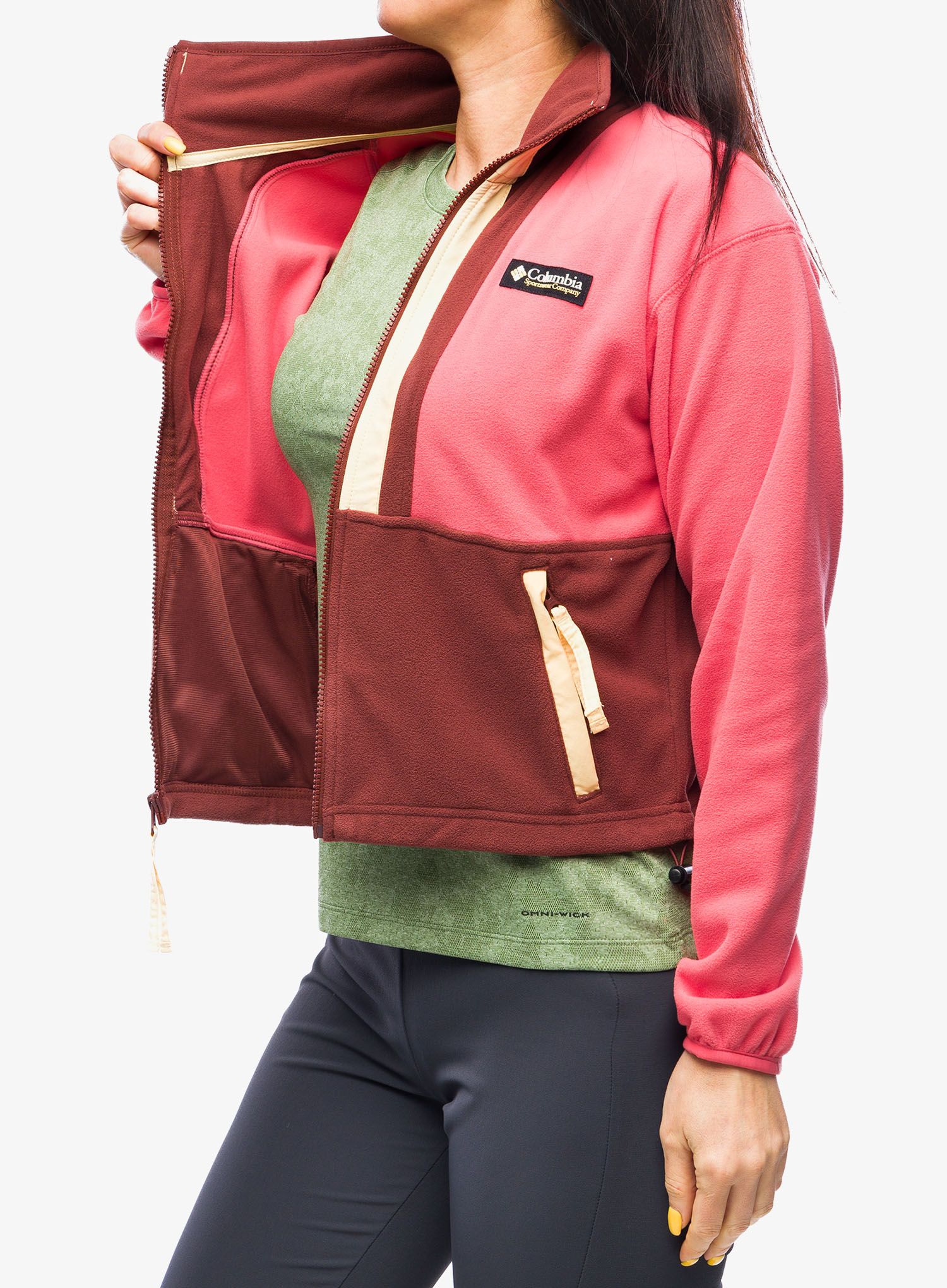 Fleece mikina dámská Columbia Back Bowl Fleece - juicy/spice/sunkissed