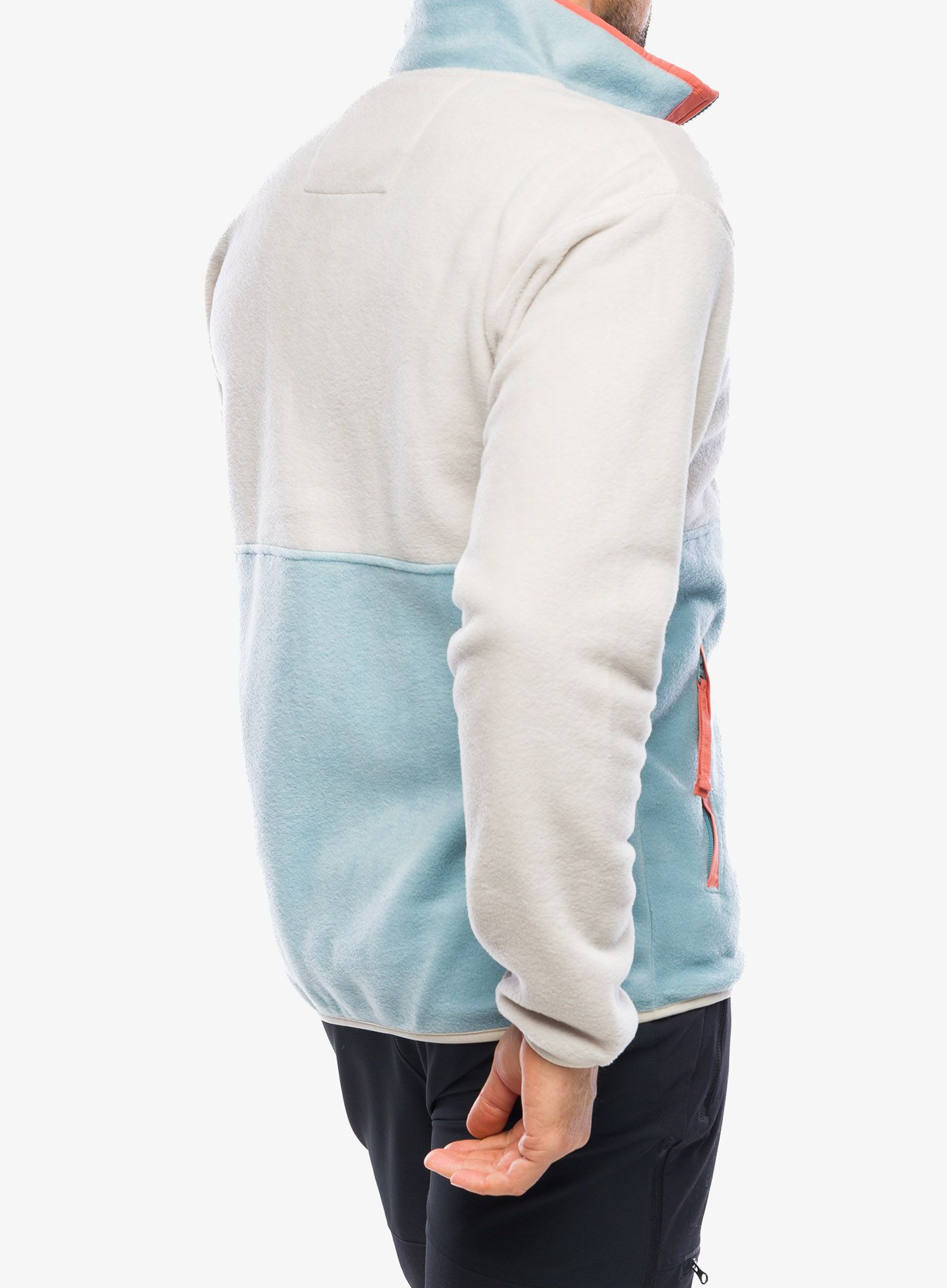 Pánská mikina Columbia Back Bowl Full Zip Fleece - dark stone/stone blue/peach