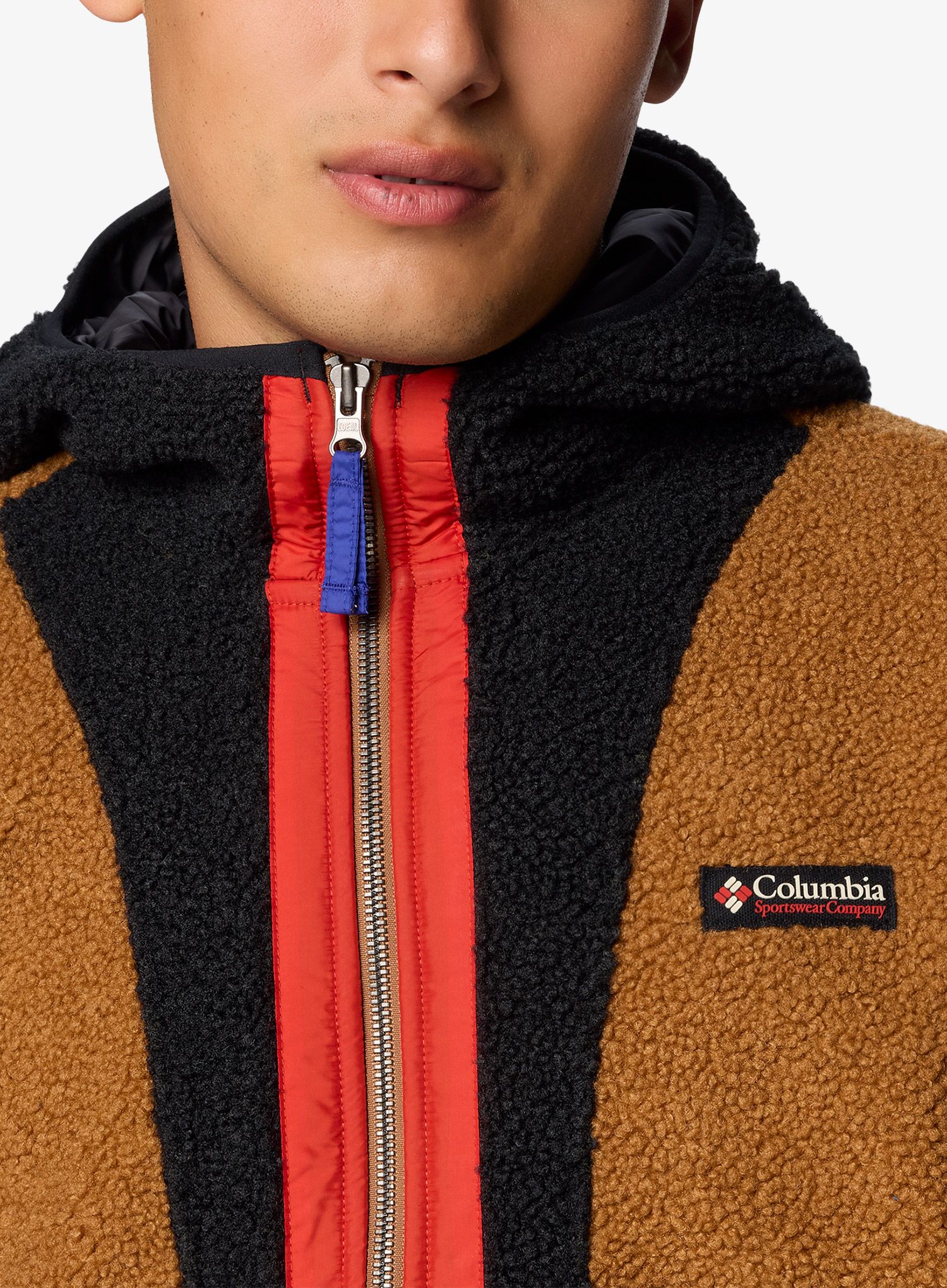 Mikina s kapucí Columbia Backbowl II Remastered Full Zip Hoodie - camel brown/black