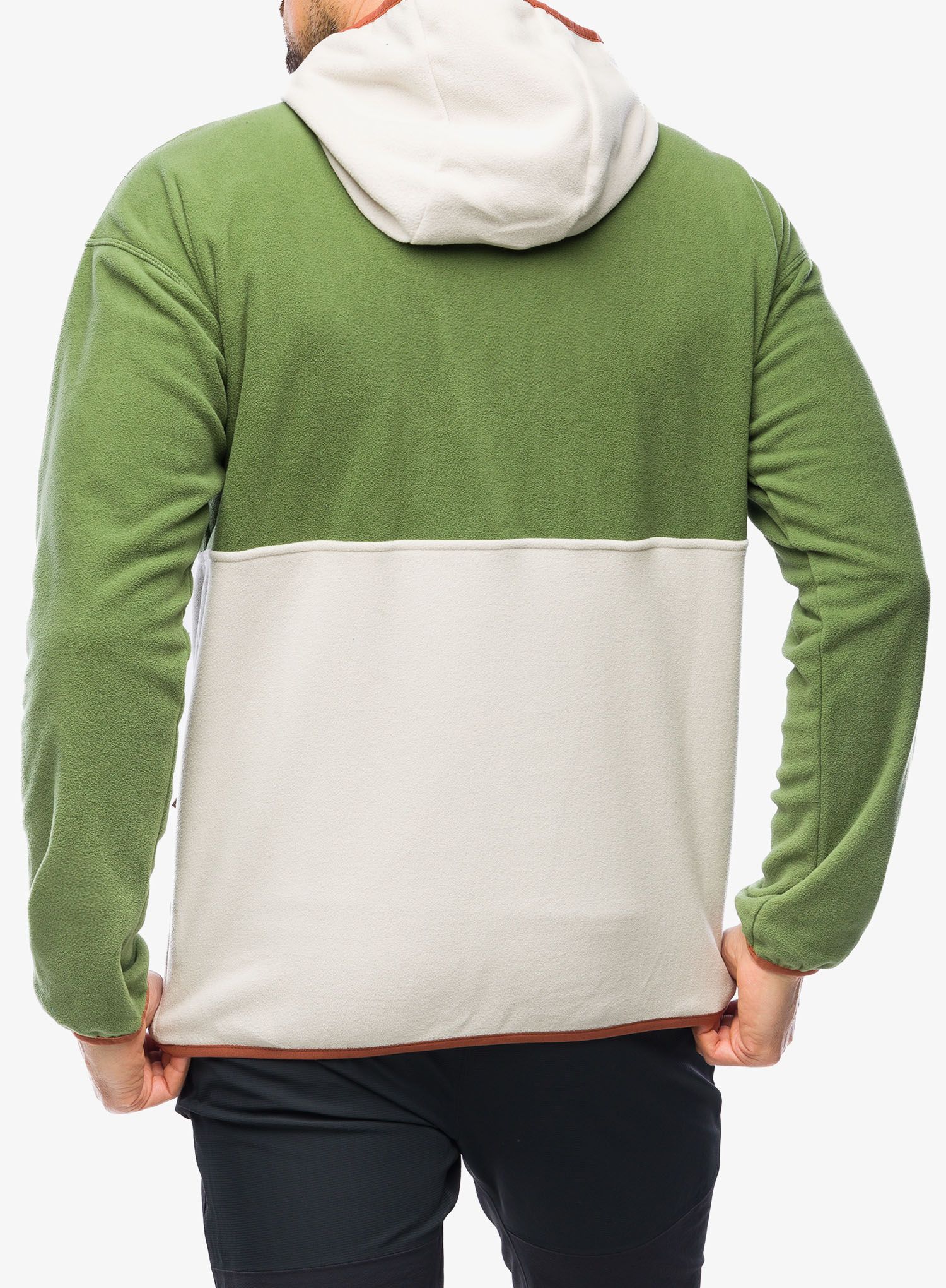 Mikina se zipem Columbia Backbowl Lite Half Zip Hoodie - canteen/dark stone/auburn