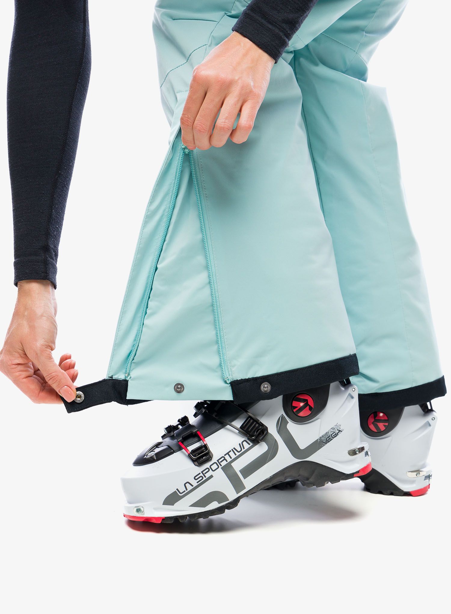 Kalhoty na lyže dámské Columbia Backslope III Insulated Pant - aqua haze