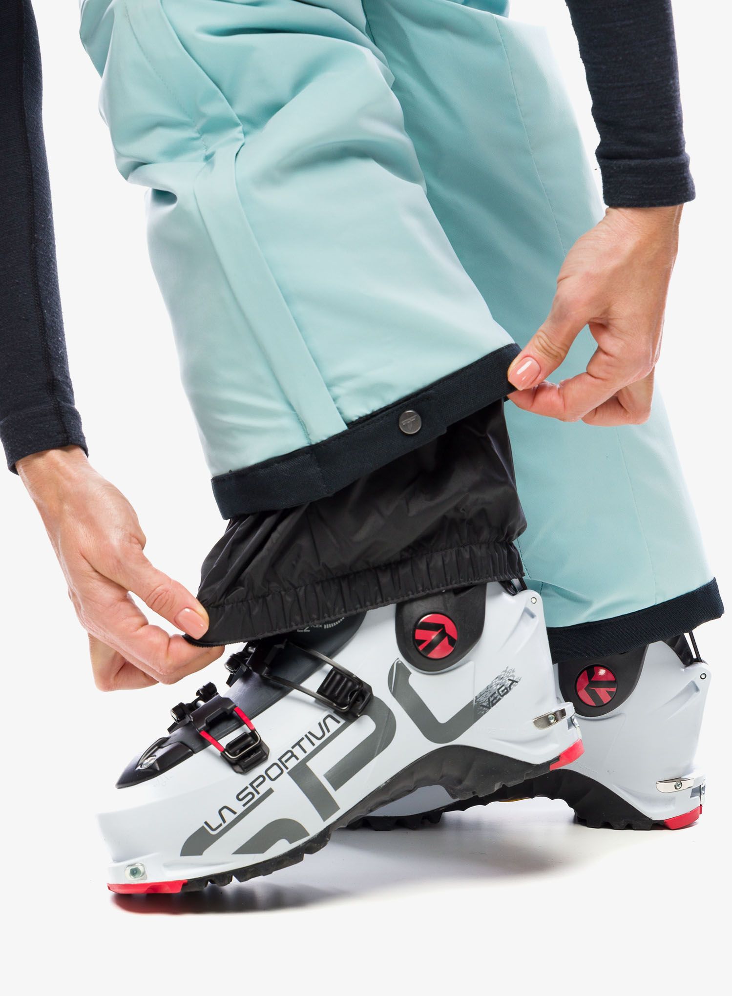 Kalhoty na lyže dámské Columbia Backslope III Insulated Pant - aqua haze