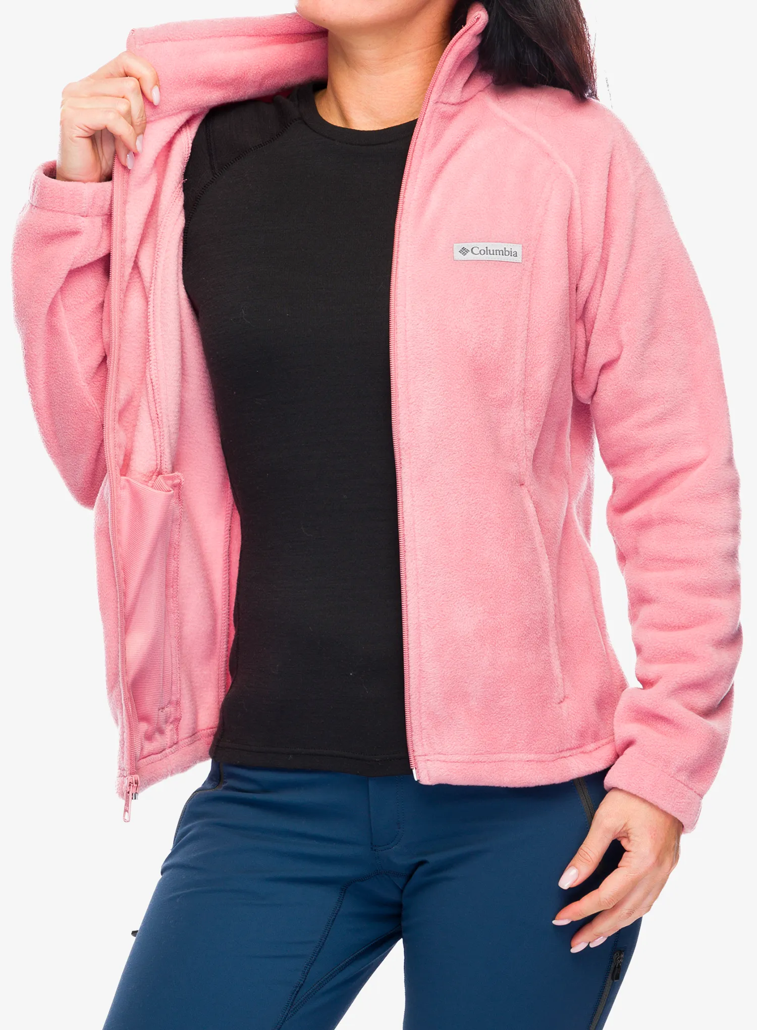 Fleece mikina dámská Columbia Benton Springs FZ - pink agave