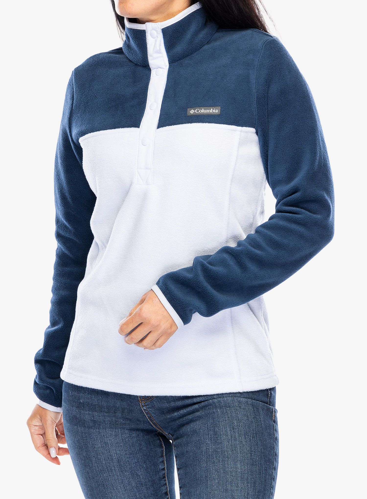 Dámská mikina Columbia Benton Springs Half Snap Pull Over II - collegiate navy/snowdrift