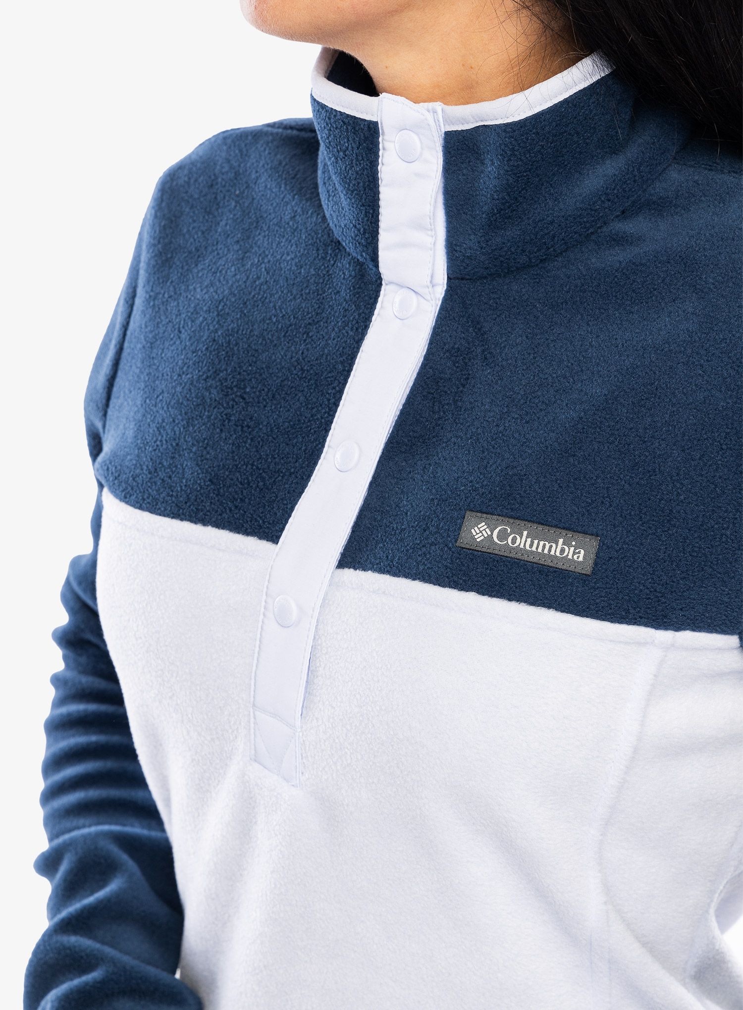 Dámská mikina Columbia Benton Springs Half Snap Pull Over II - collegiate navy/snowdrift