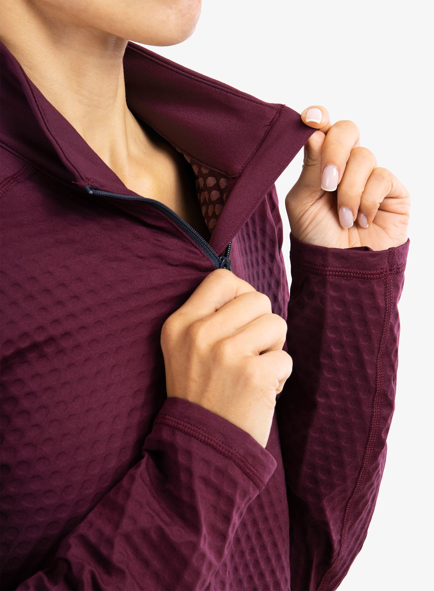 Mikina Columbia Bliss Ascent 1/2 Zip - marionberry