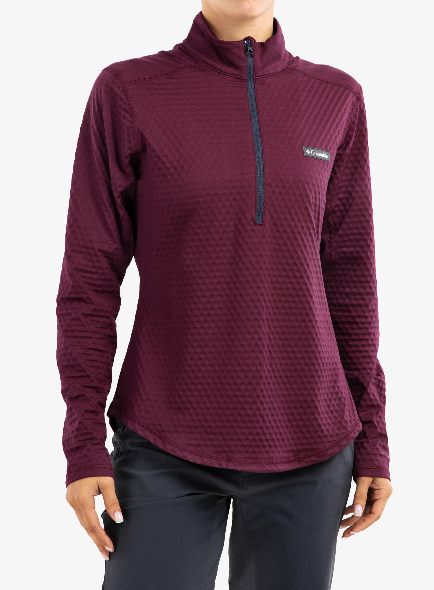 Mikina Columbia Bliss Ascent 1/2 Zip - marionberry