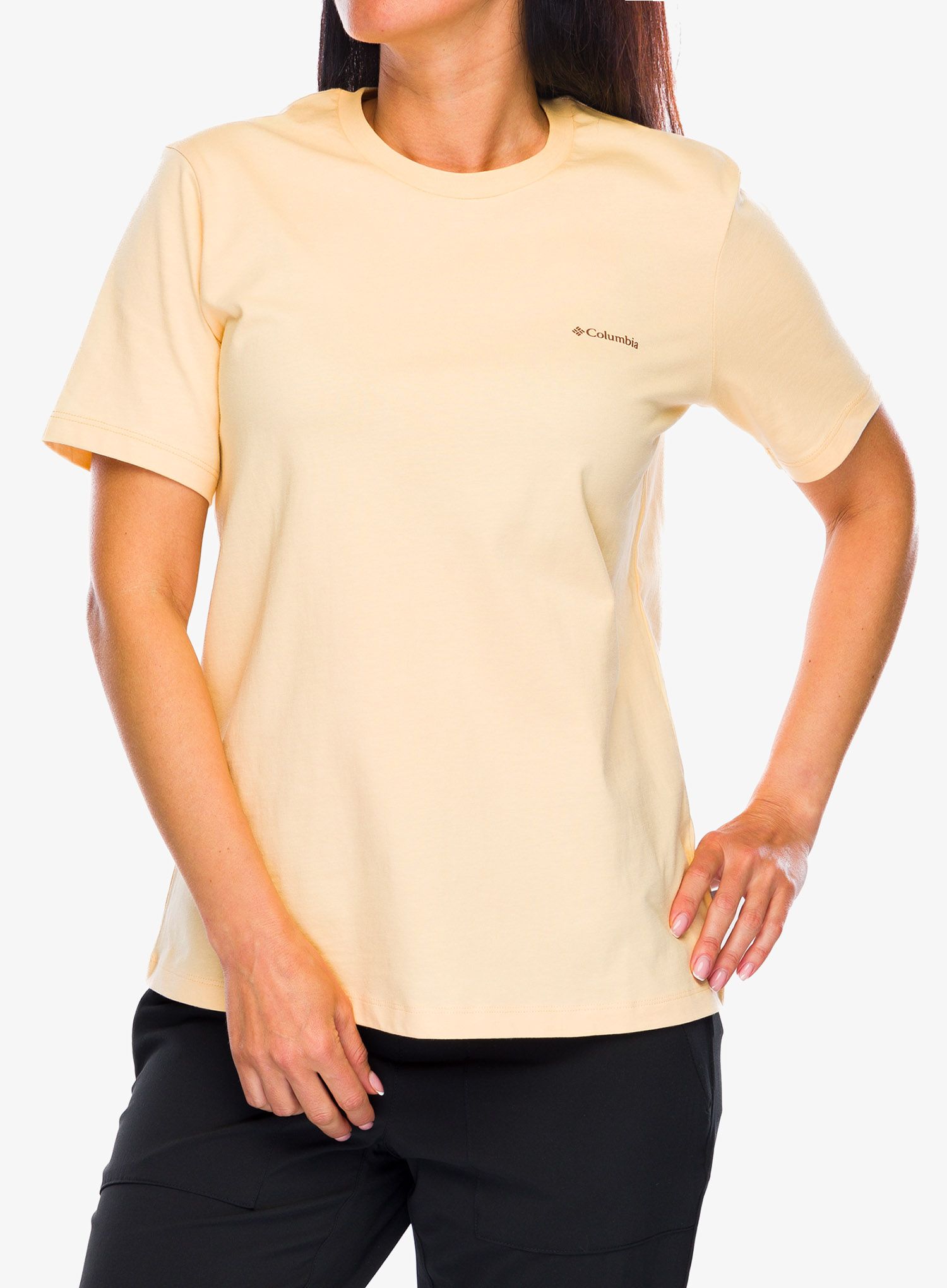 Dámské tričko s potiskem Columbia Boundless Beauty Logo S/S Tee - sunkissed/simple gorge