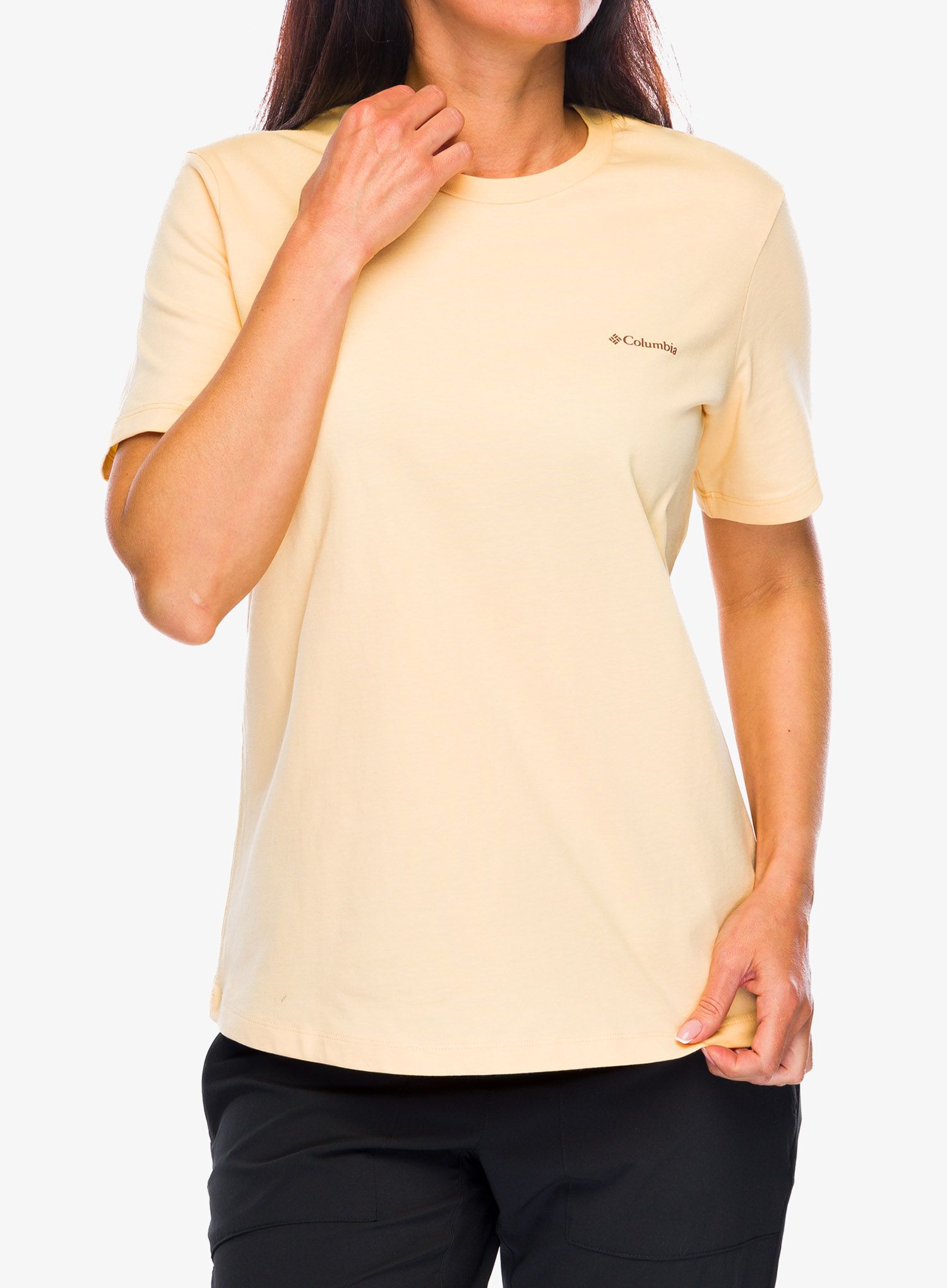 Dámské tričko s potiskem Columbia Boundless Beauty Logo S/S Tee - sunkissed/simple gorge