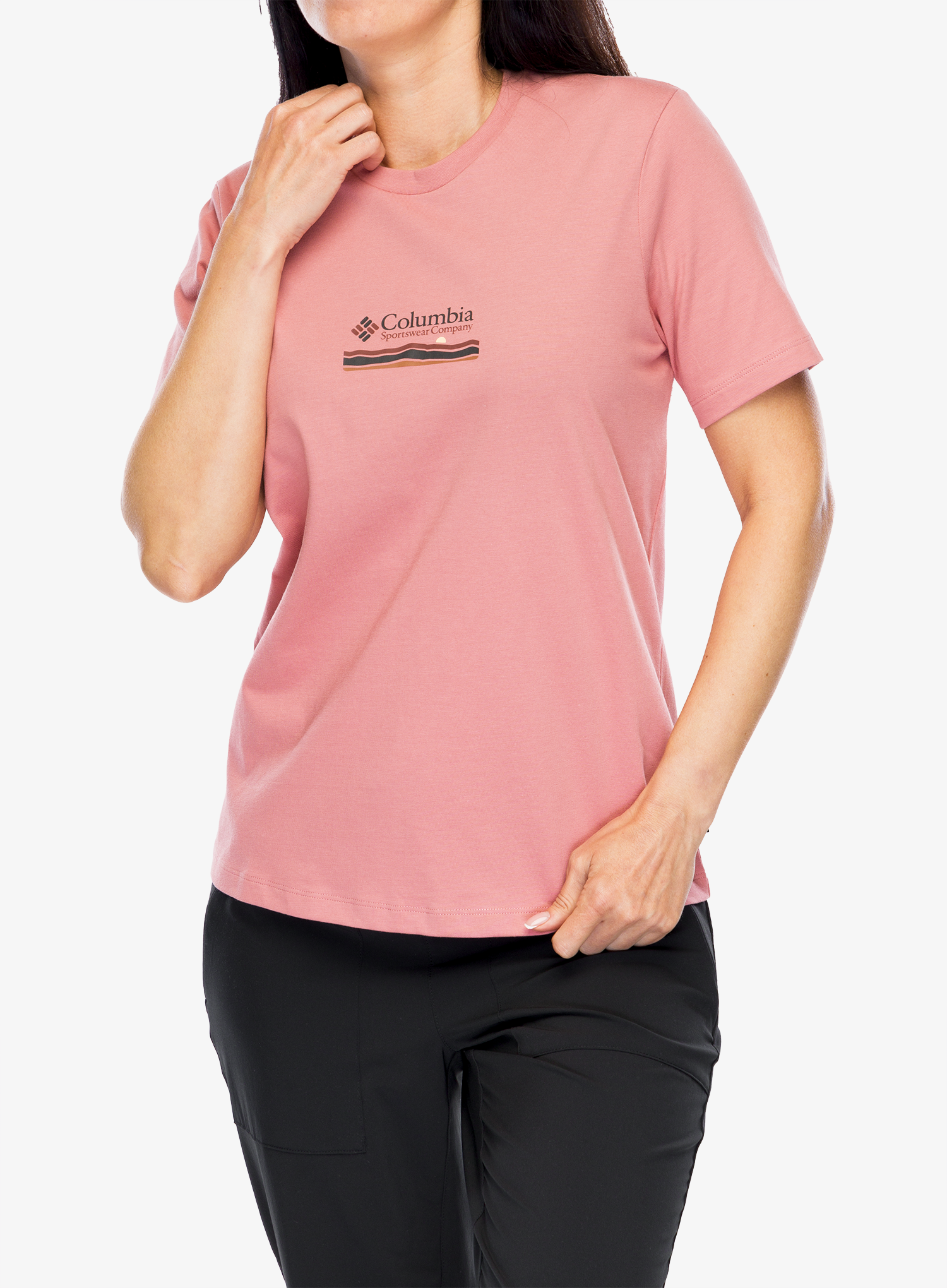 Bavlněné tričko dámské Columbia Boundless Beauty S/S Tee - pink agave/heritage