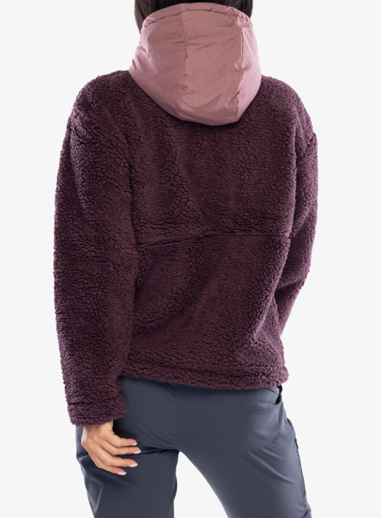 Fleecová mikina dámská Columbia Boundless Discovery Hooded Sherpa - moonvista/fig