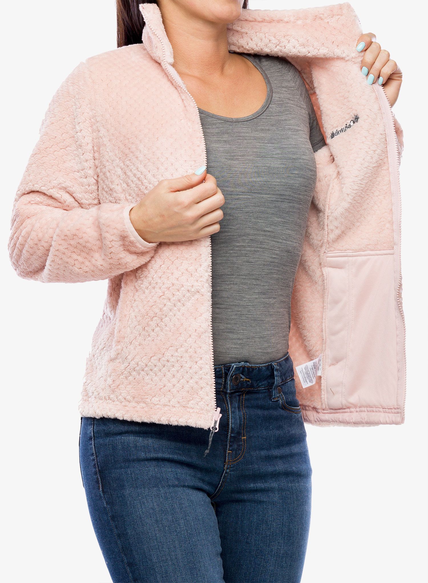 Bunda 3v1 dámská Columbia Bugaboo II Fleece Interchange Jacket - beetroot/dusty pink