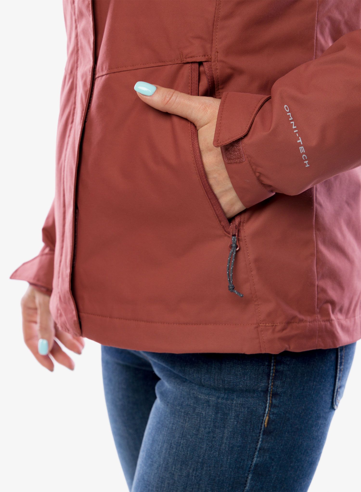 Bunda 3v1 dámská Columbia Bugaboo II Fleece Interchange Jacket - beetroot/dusty pink