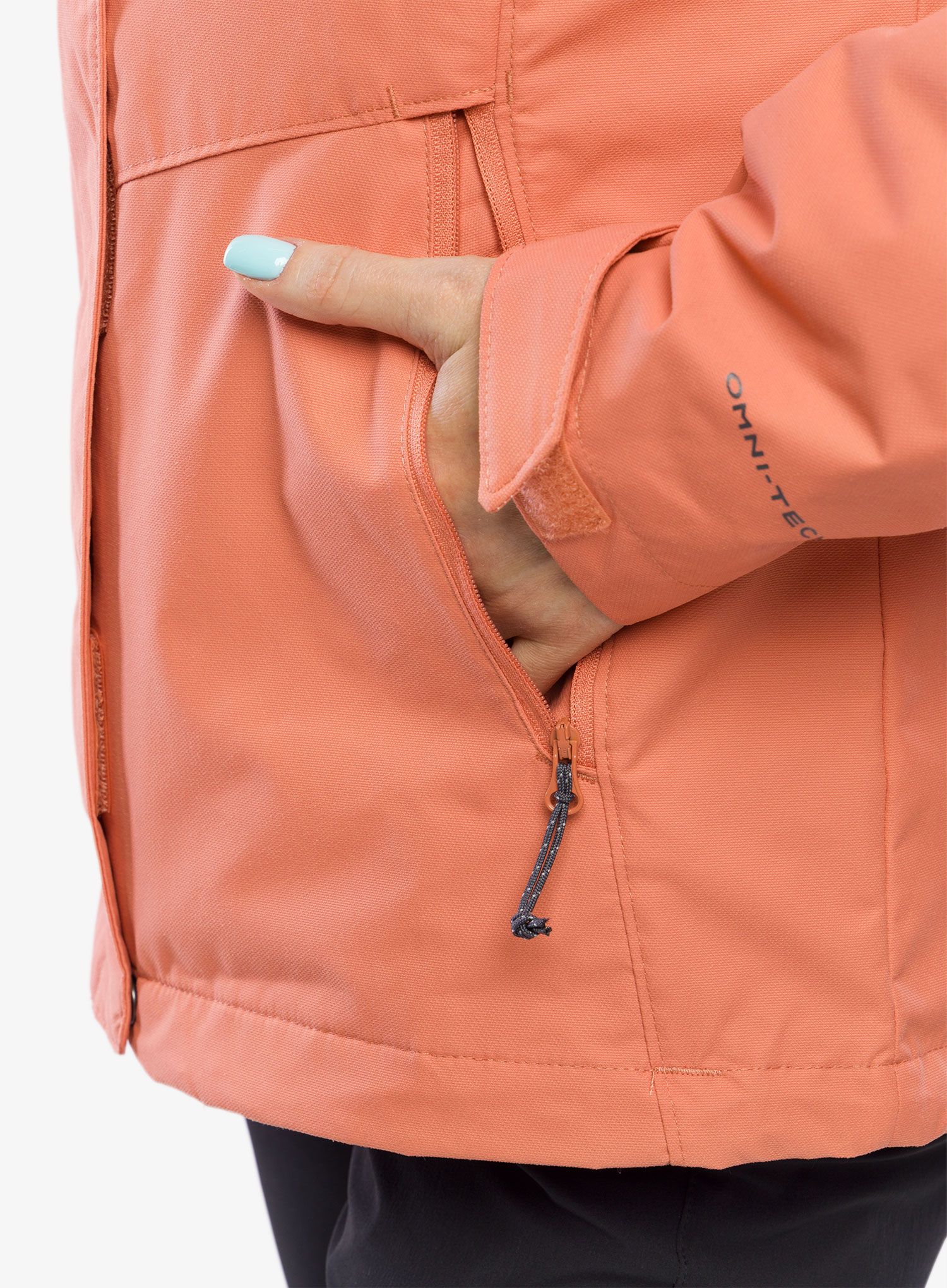 Bunda 3v1 dámská Columbia Bugaboo II Fleece Interchange Jacket - faded peach/beetroot lining