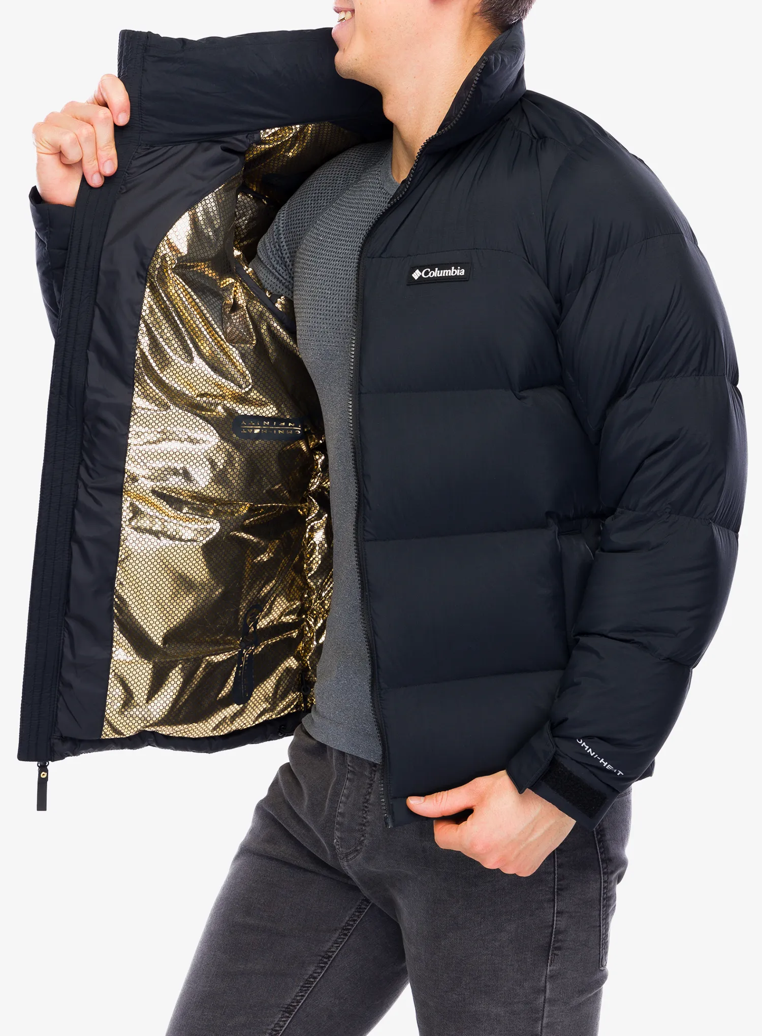 Péřová bunda Columbia Bulo Point III Down Jacket - black